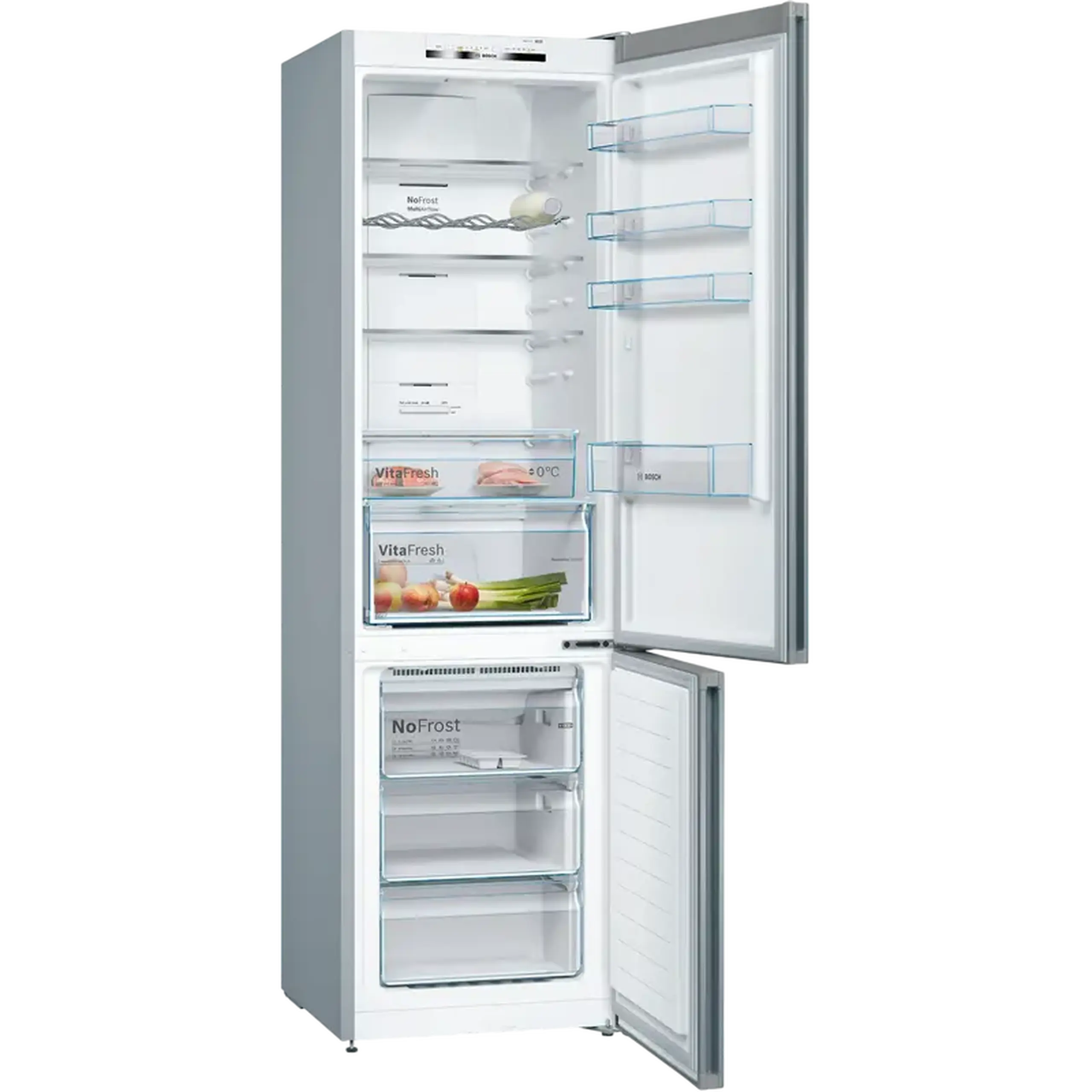 Frigider Bosch KGN39VIEB, Oțel inoxidabil