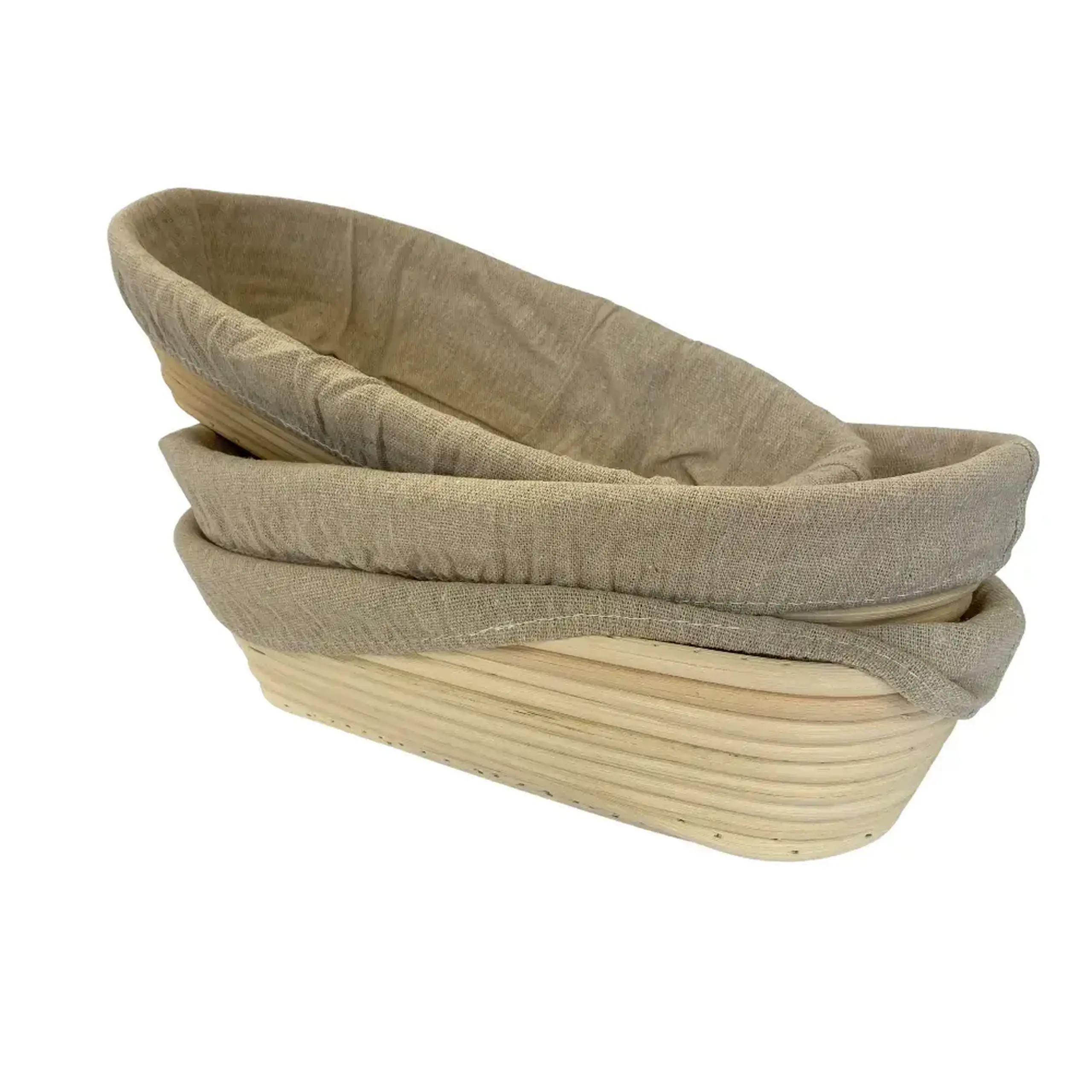 Banneton Coș Oval pentru Dospit Pâinea cu husă, 1000g