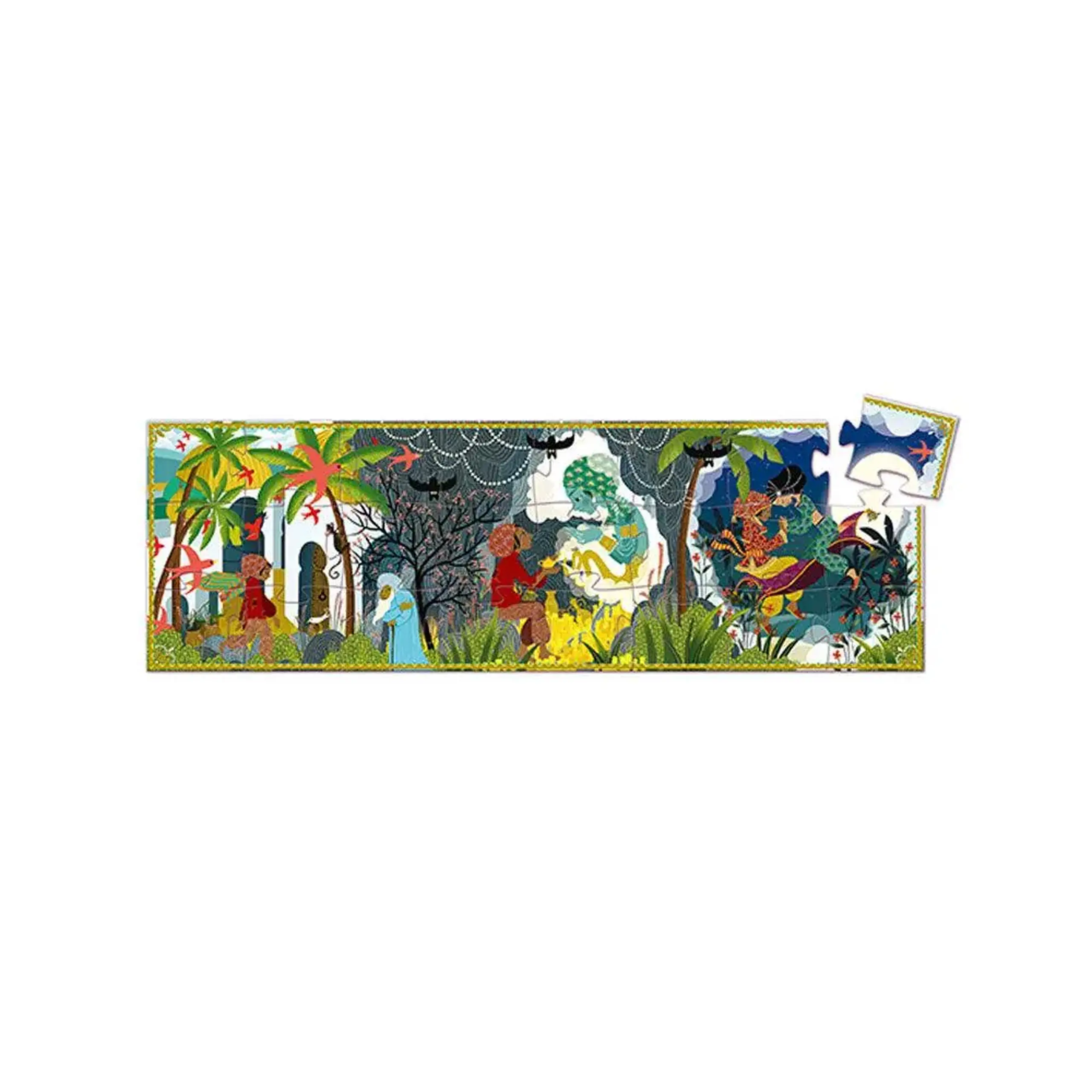 Puzzle siluetă „Aladdin” — Djeco