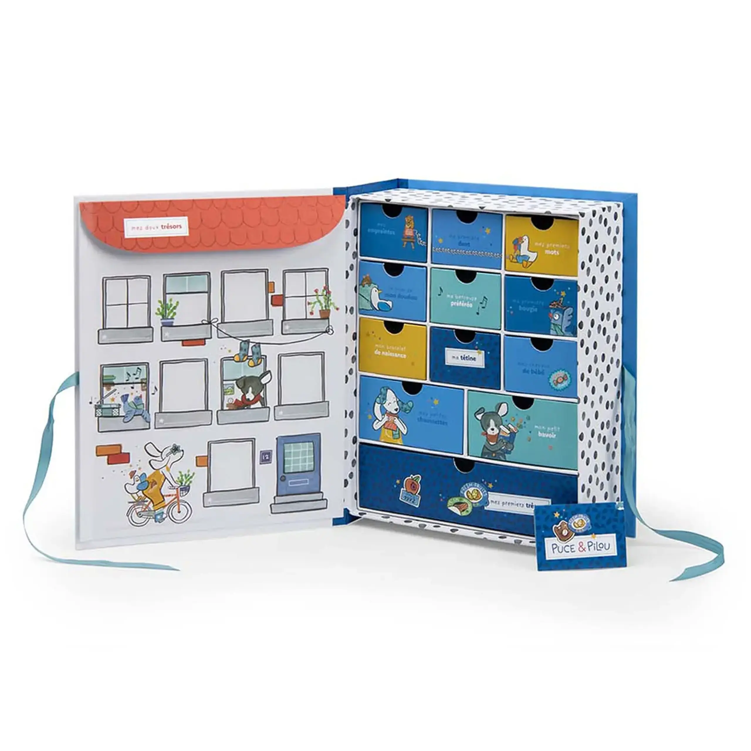 Cutie pentru amintirile copilăriei, Puce & Pilou — Moulin Roty