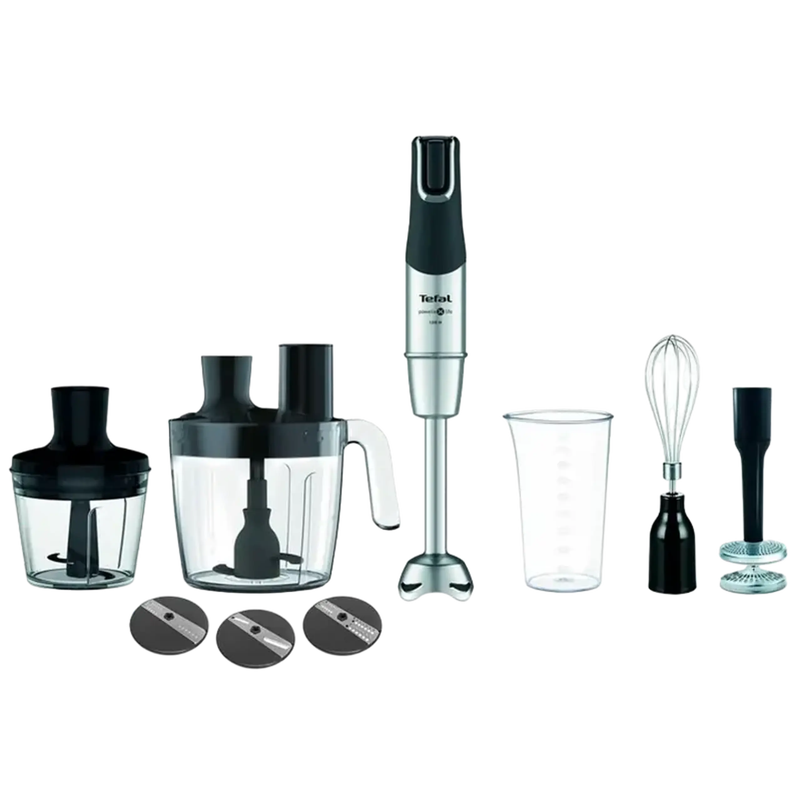 Blender de mână Tefal HB95LD38, Negru Argintiu