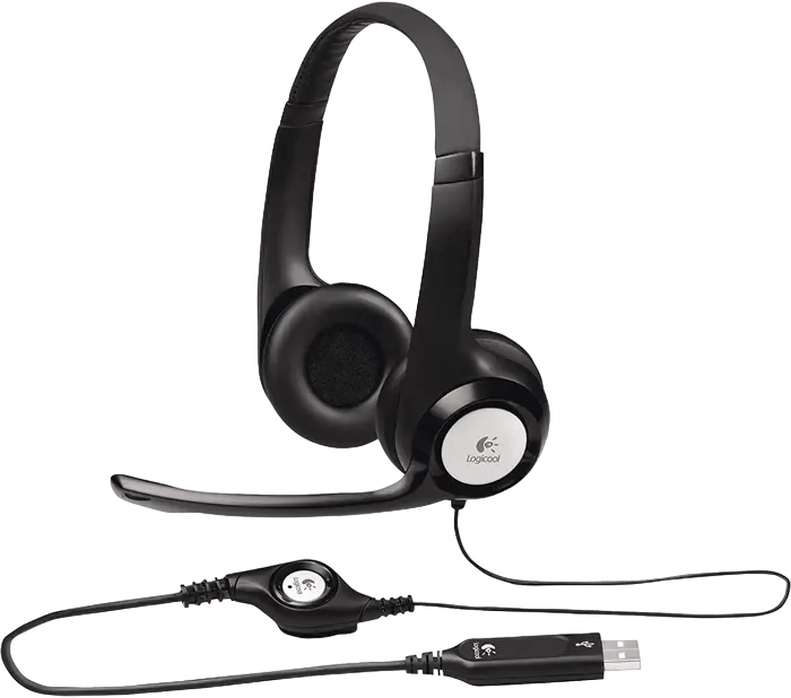 Căști Logitech H390, Negru