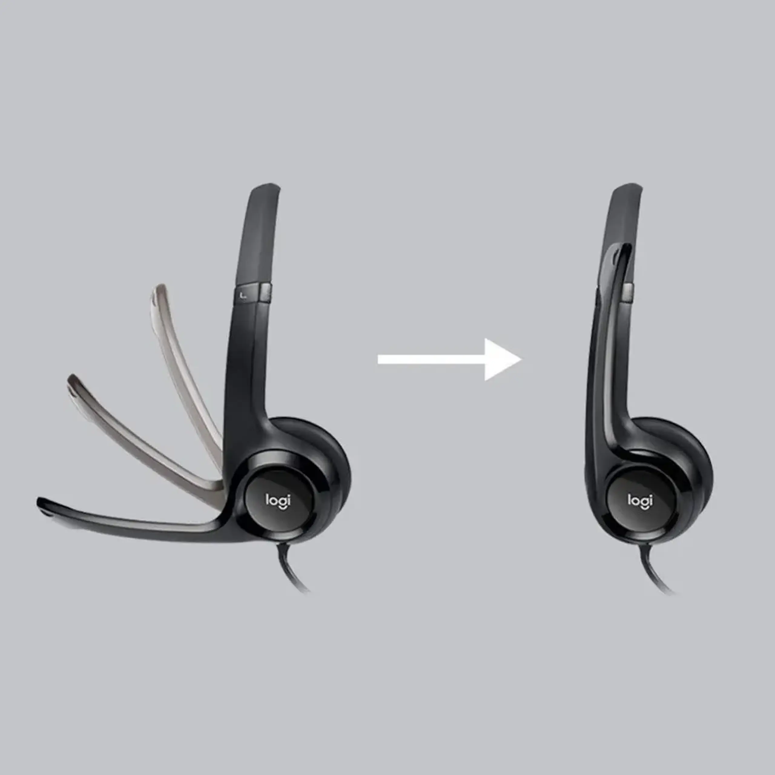 Căști Logitech H390, Negru