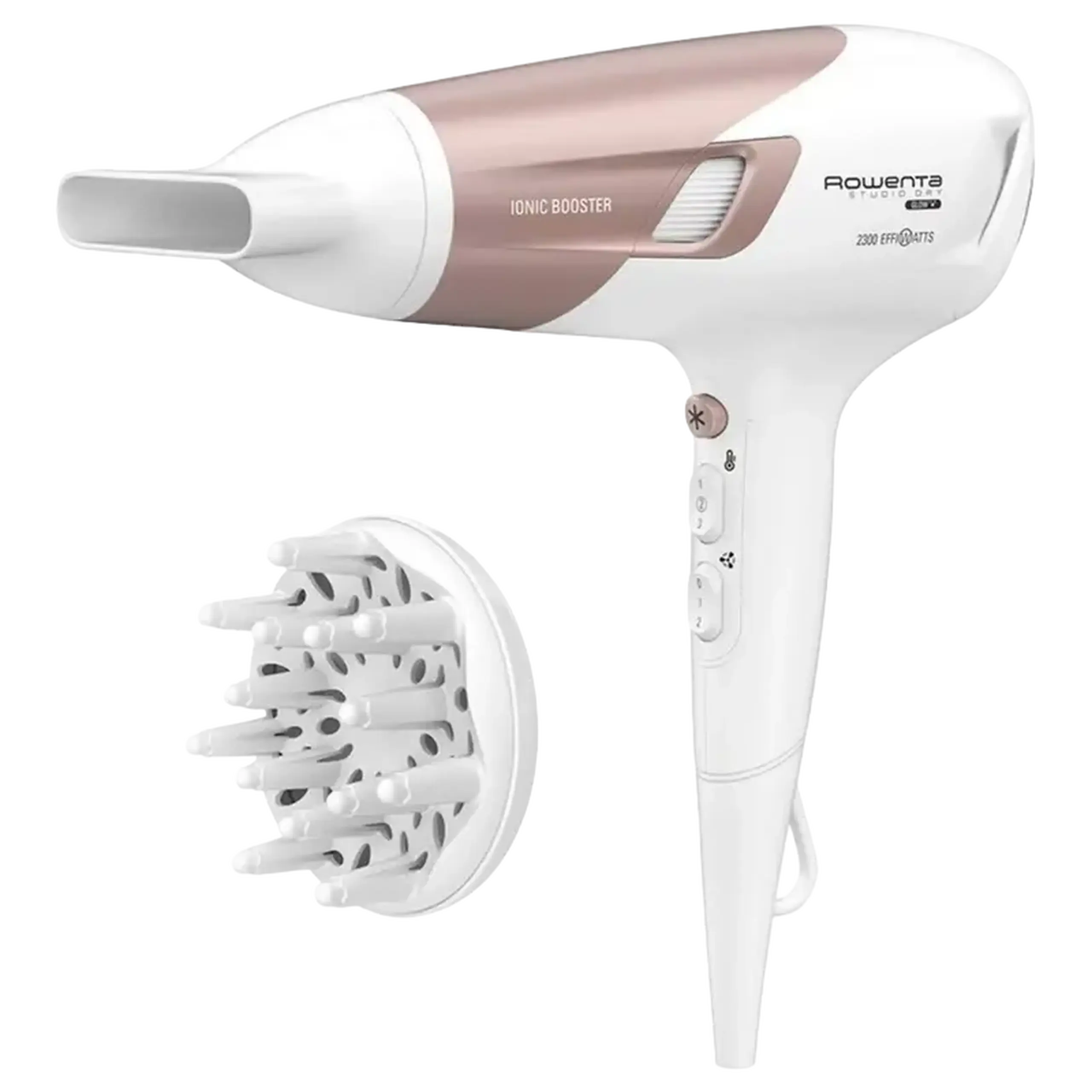 Uscător de păr Rowenta Studio Dry Glow CV5830F0, 2100 W, Alb