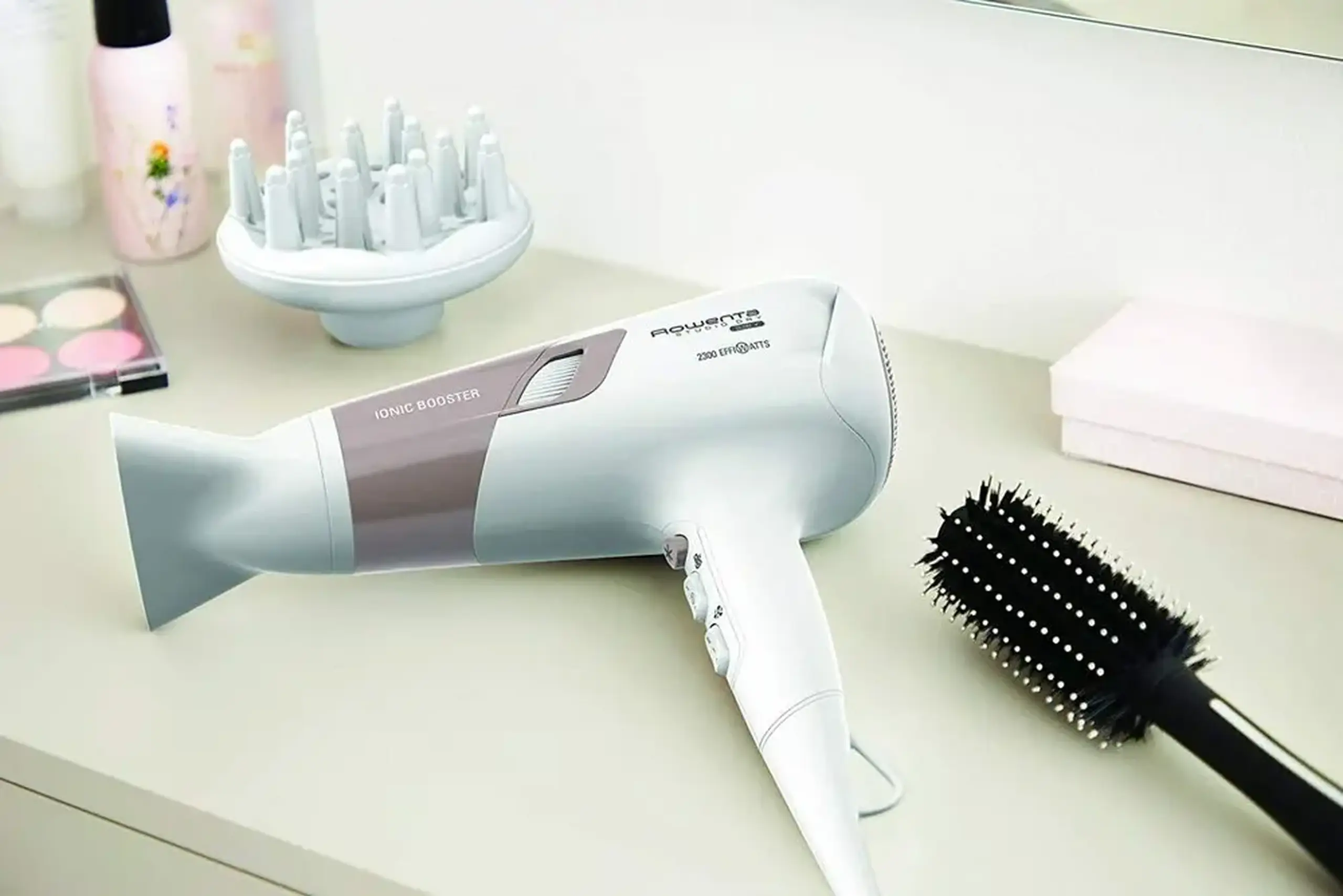 Uscător de păr Rowenta Studio Dry Glow CV5830F0, 2100 W, Alb