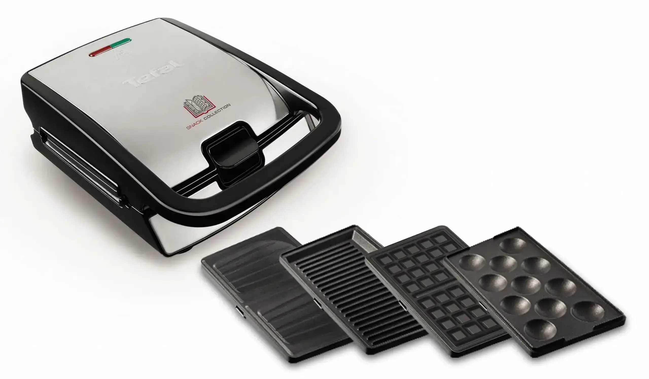 Aparat pentru sandwich multifunctional Tefal SW854D16, Negru / Argintiu