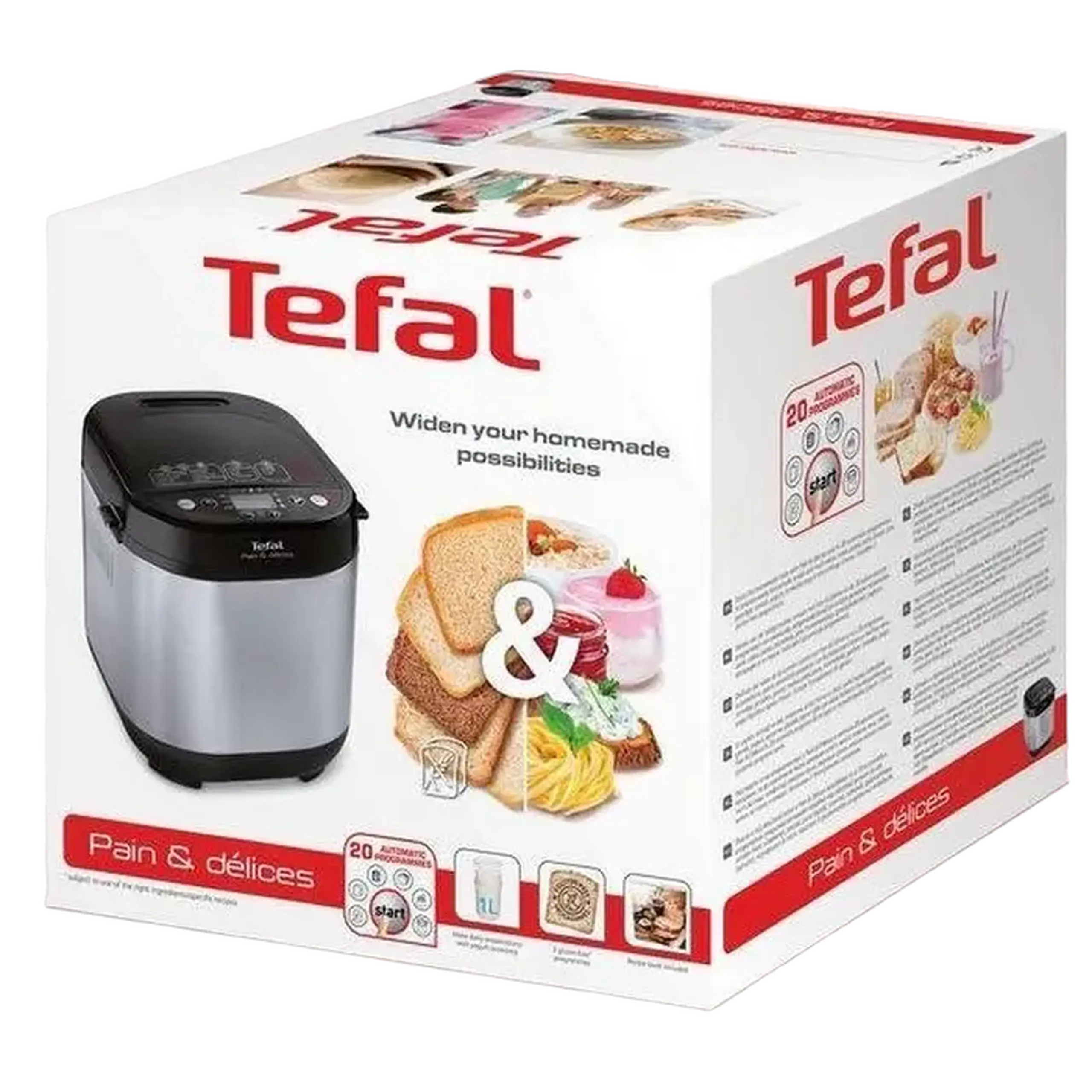 Mașină de pâine Tefal Pain et Delice, Oțel inoxidabil