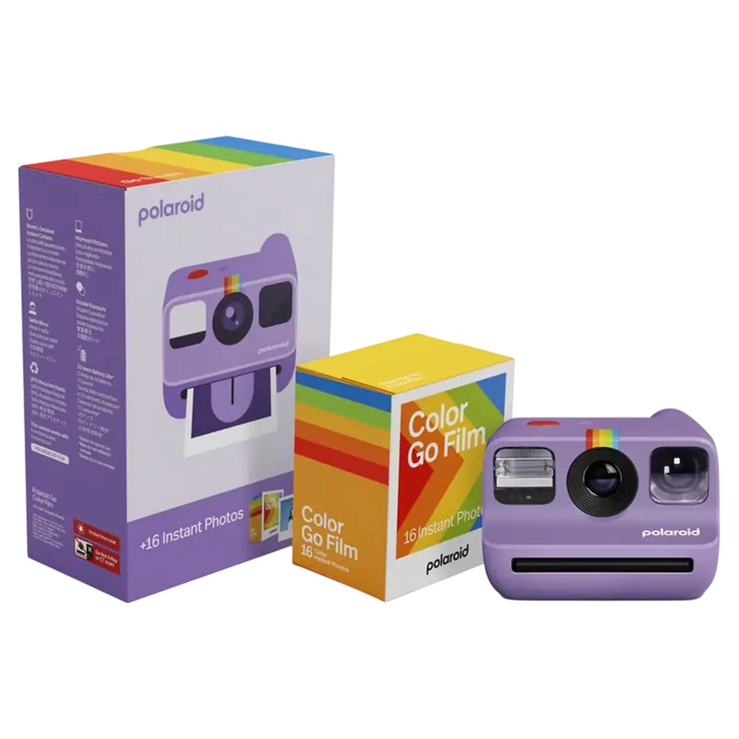 Cameră Foto Polaroid Go Gen2 + Color Film Bundle, Violet