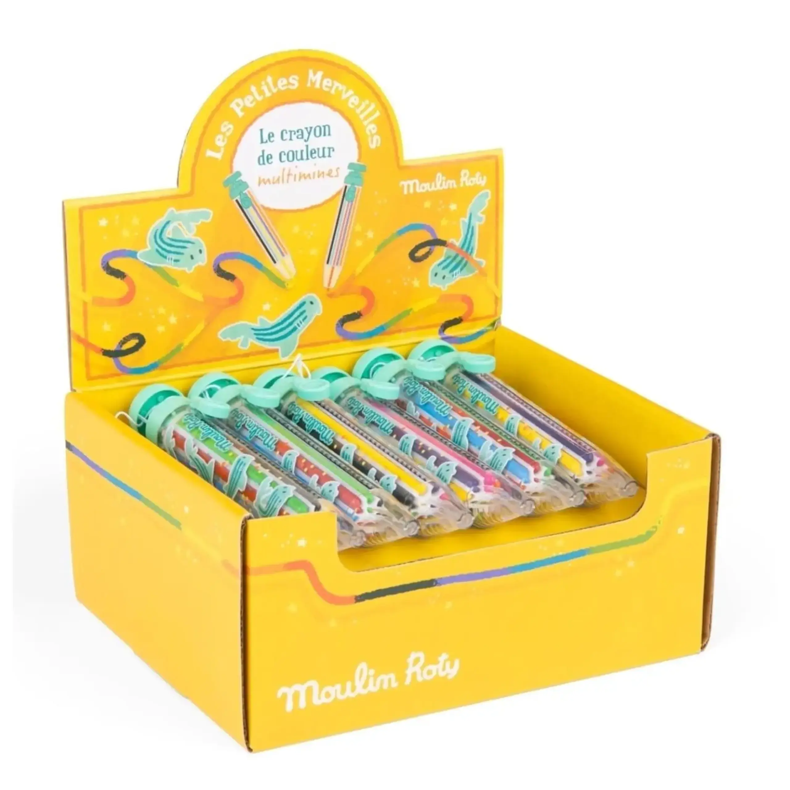 Creion cerat cu 8 culori, Les Petites Merveilles — Moulin Roty