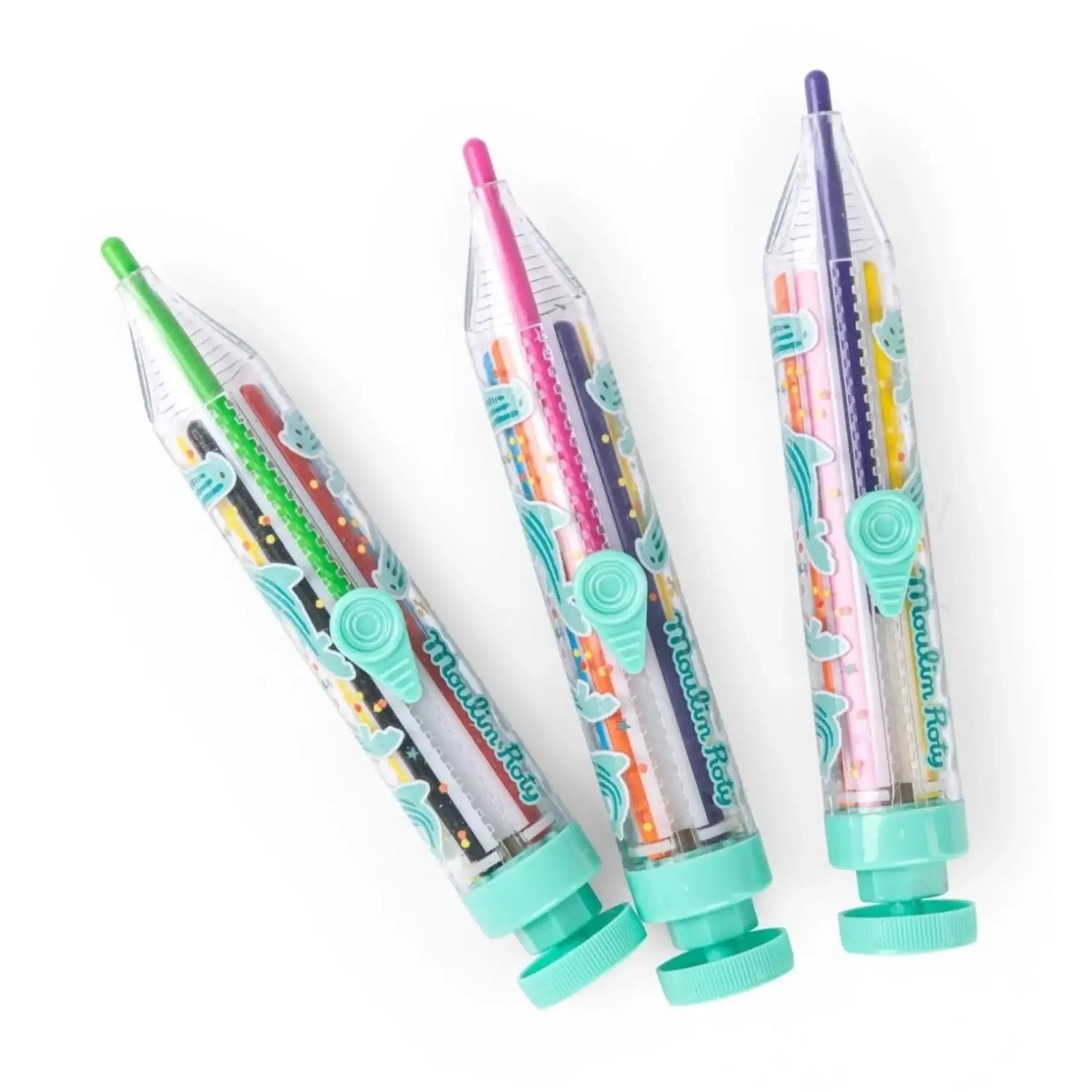 Creion cerat cu 8 culori, Les Petites Merveilles — Moulin Roty