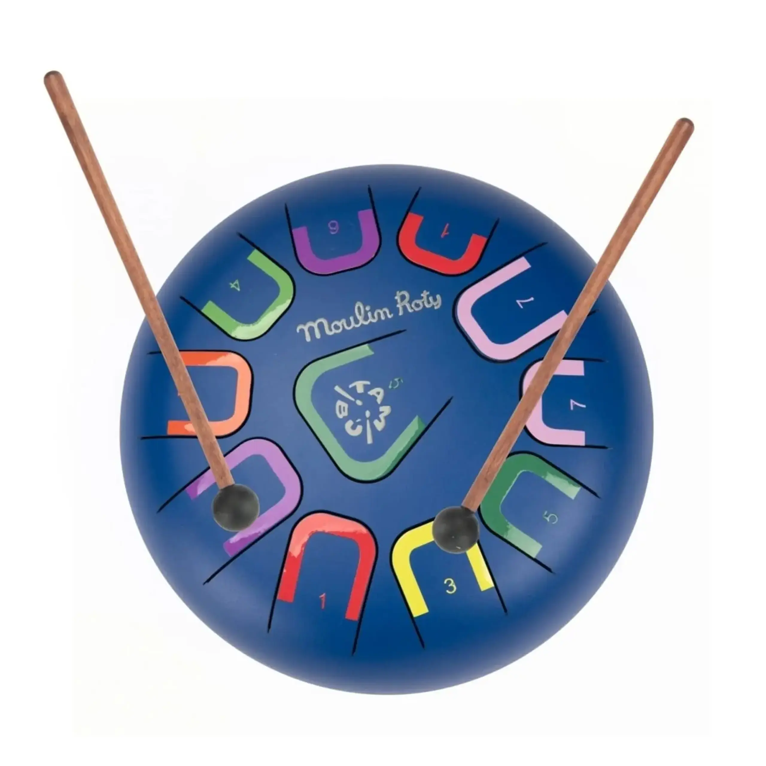 Tambur mare cu lame sonore Puce & Pilou — Moulin Roty