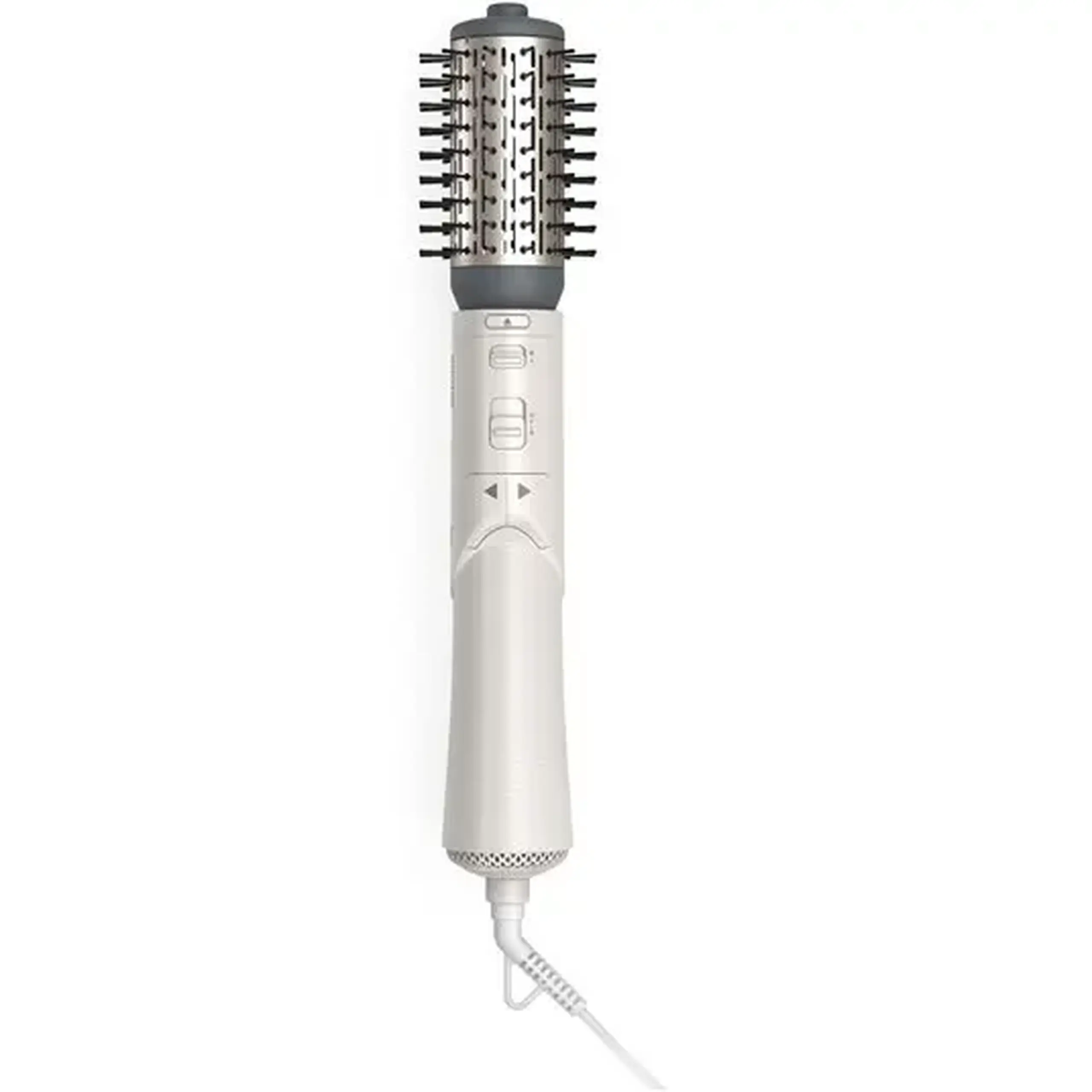 Perie rotativa cu aer cald Philips Seria 7000 BHA710/00, 1000W, ingrijire cu ioni, 2 accesorii, setare temperatura de ingrijire si aer rece, peri naturali, invelis ceramic din turmalina, Alb/crem