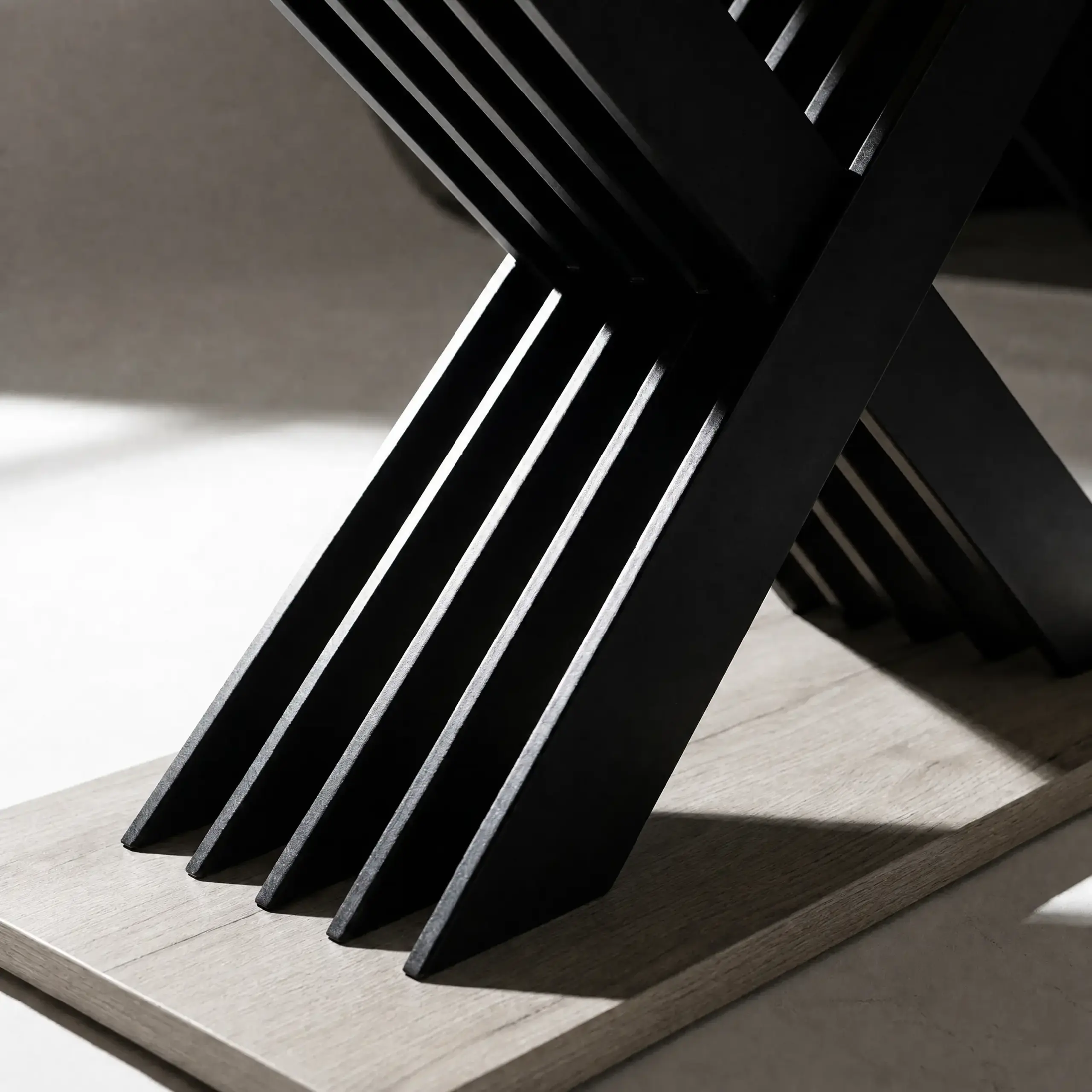 Masa de dining 4home Cross, extensibila, Stejar Sonoma/Antracit