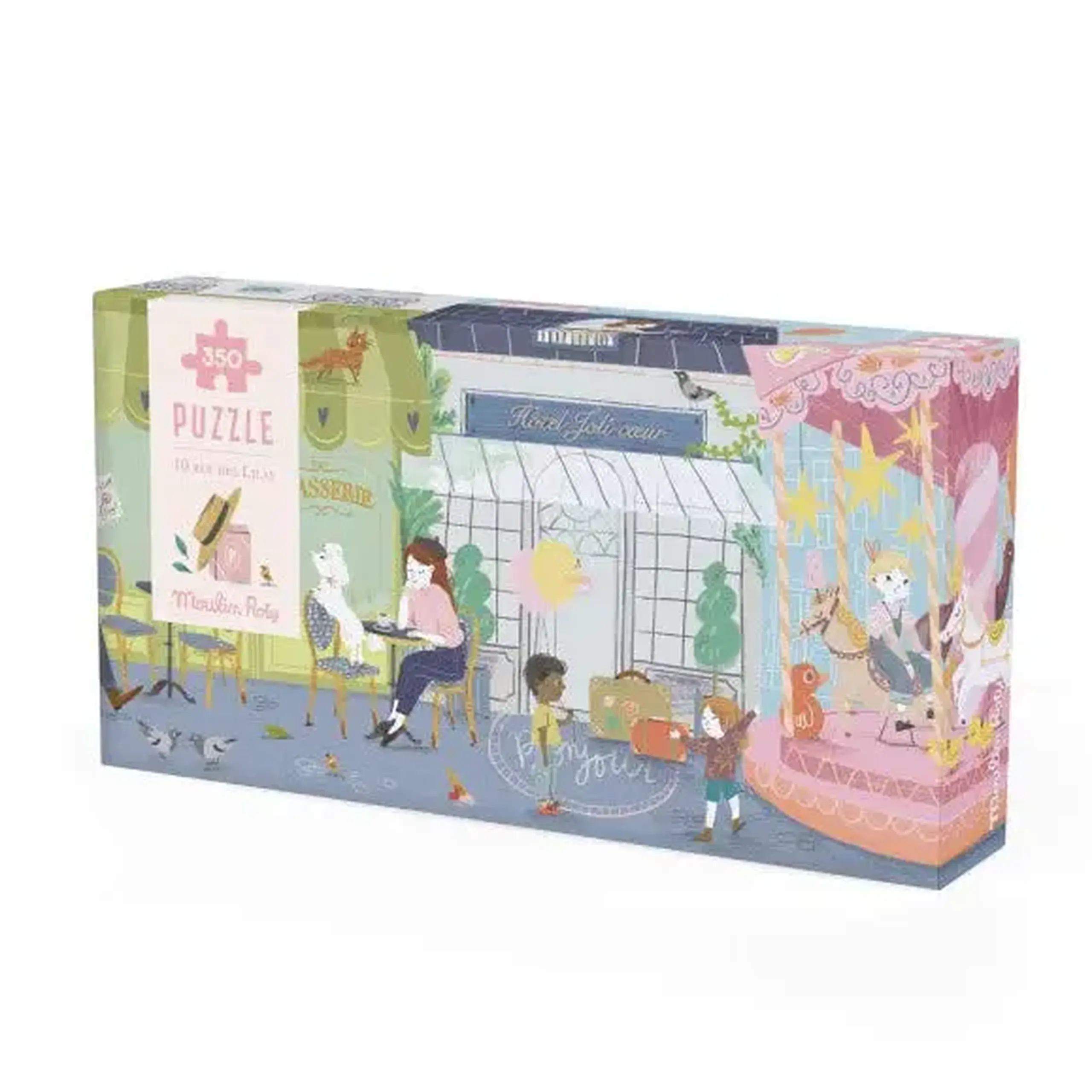 Puzzle panoramic „10 rue des Lilas”, 350 de piese, Les Parisiennes — Moulin Roty