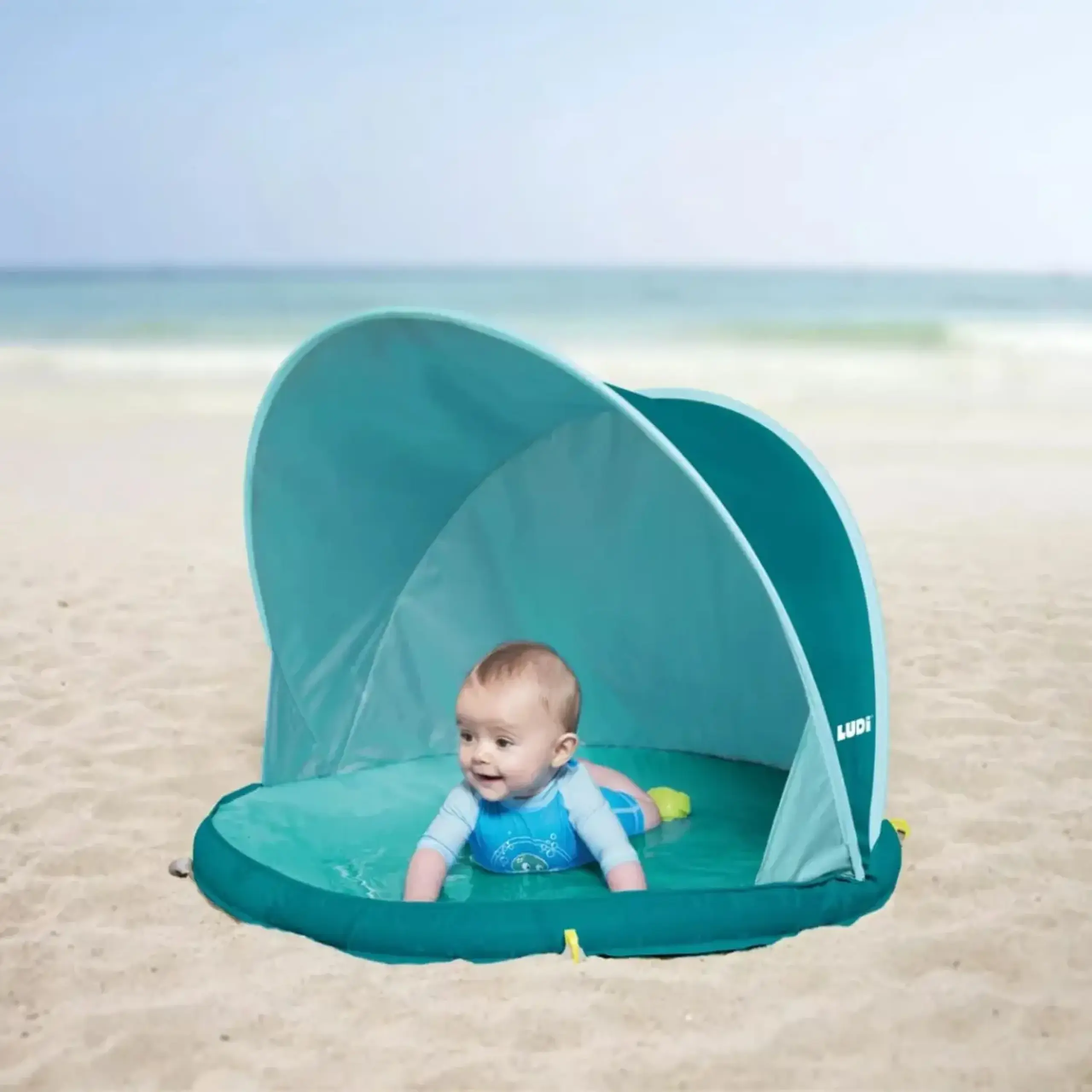 Cort anti-UV cu mini-piscină Abribaby — Ludi