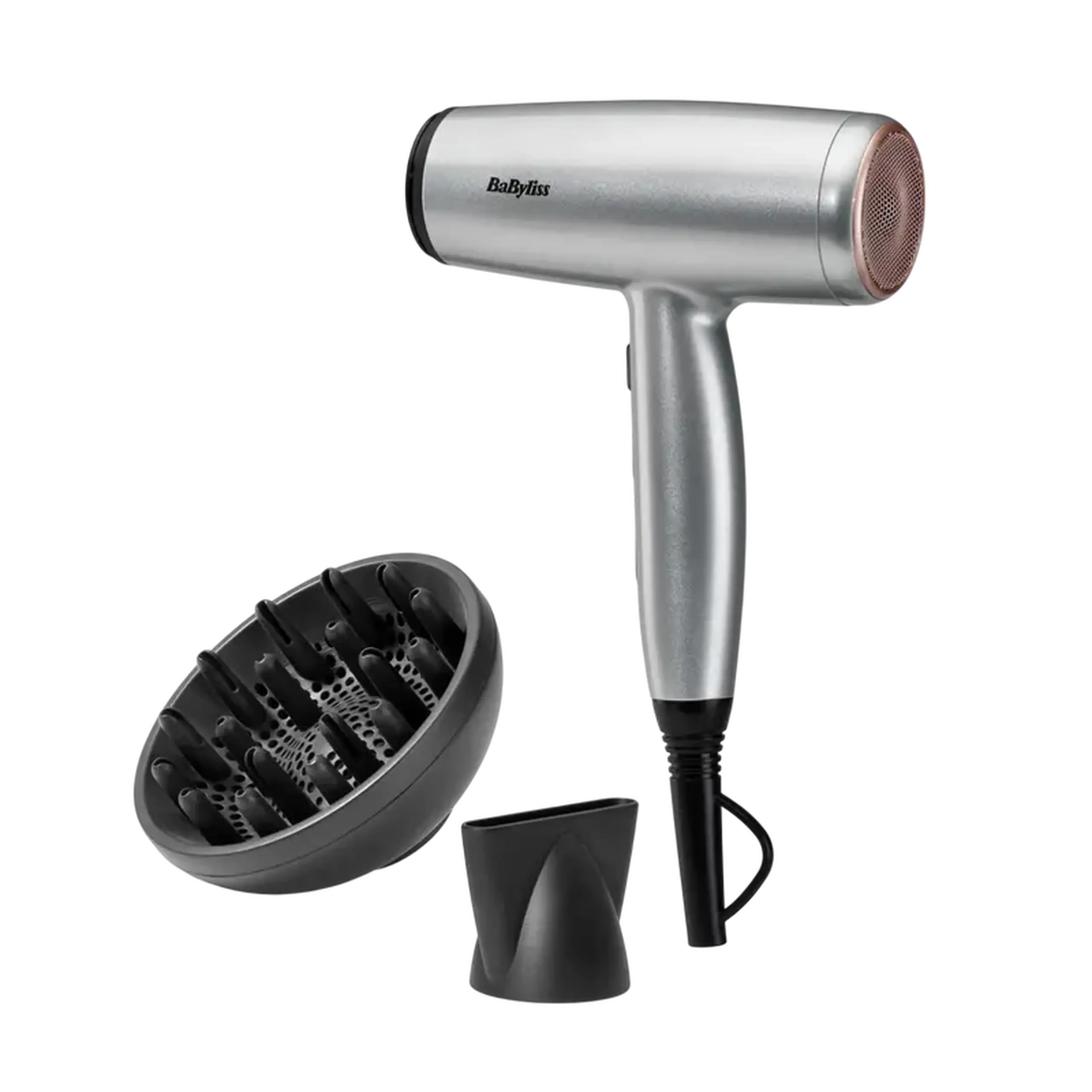 Uscător de păr BaByliss D580DE, 2100W, Argintiu