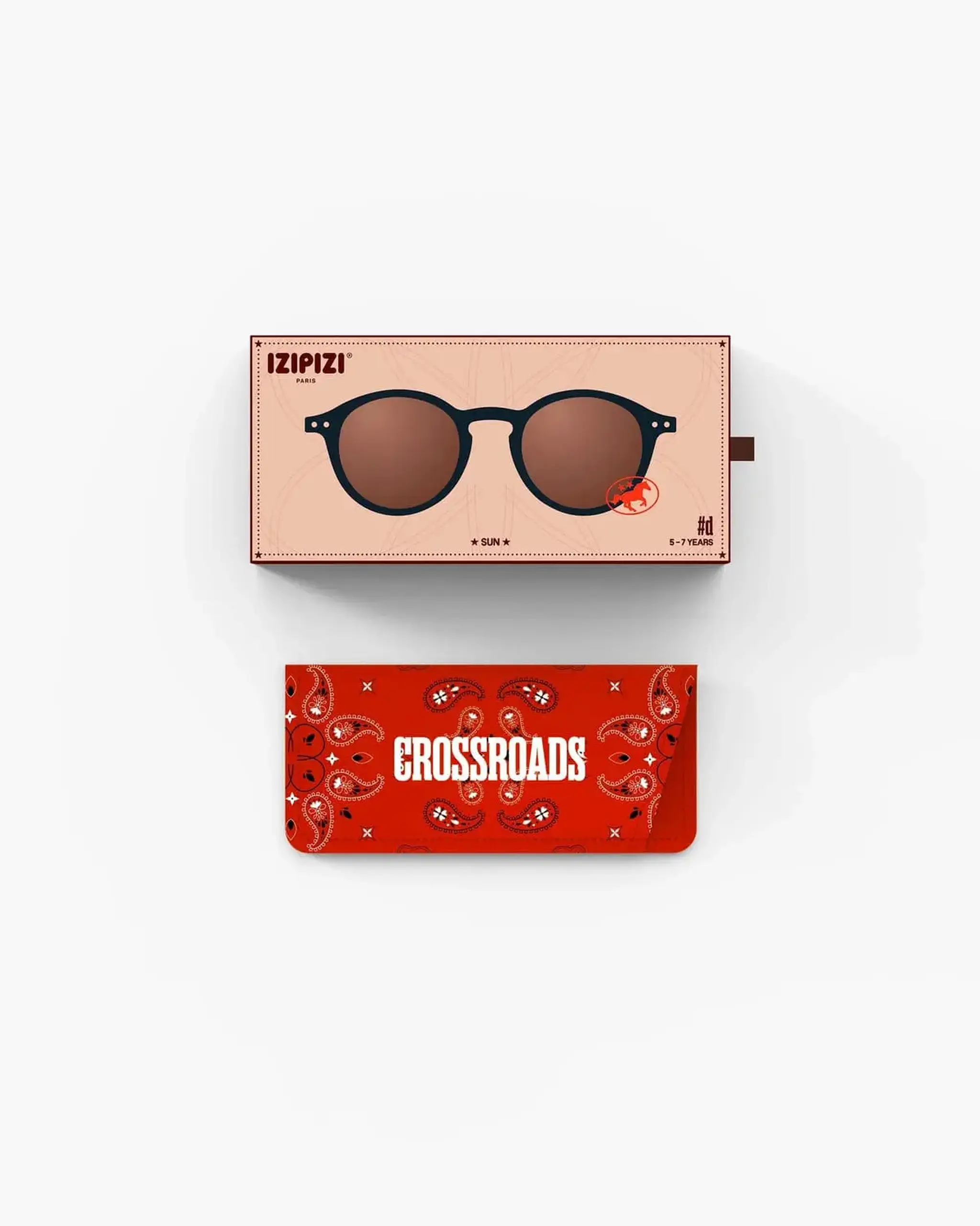 Ochelari de soare pentru copii #D Black Road — IZIPIZI