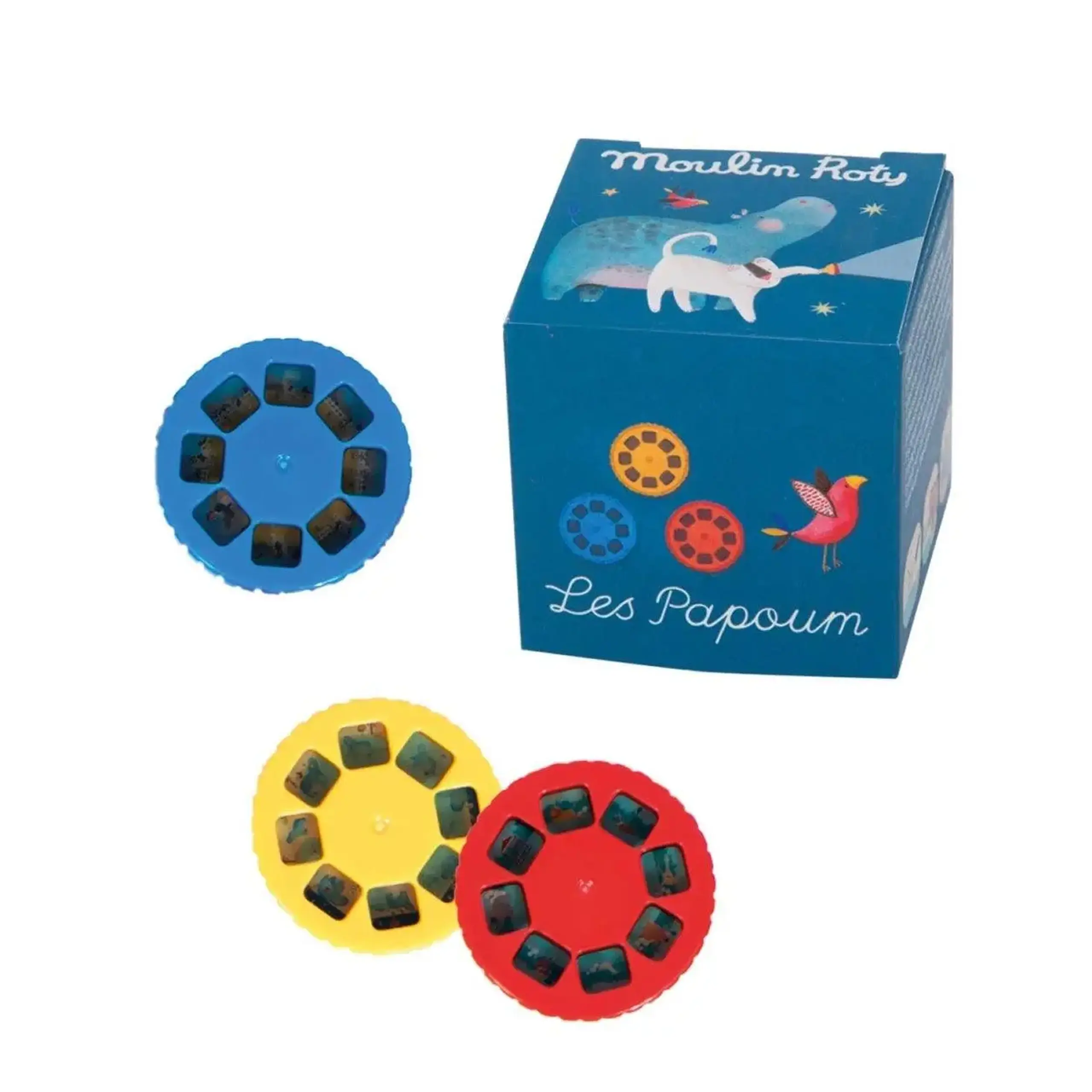 Set de 3 discuri pentru lampă cu povești — Moulin Roty - Cutia cu 3 discuri "Calinours"