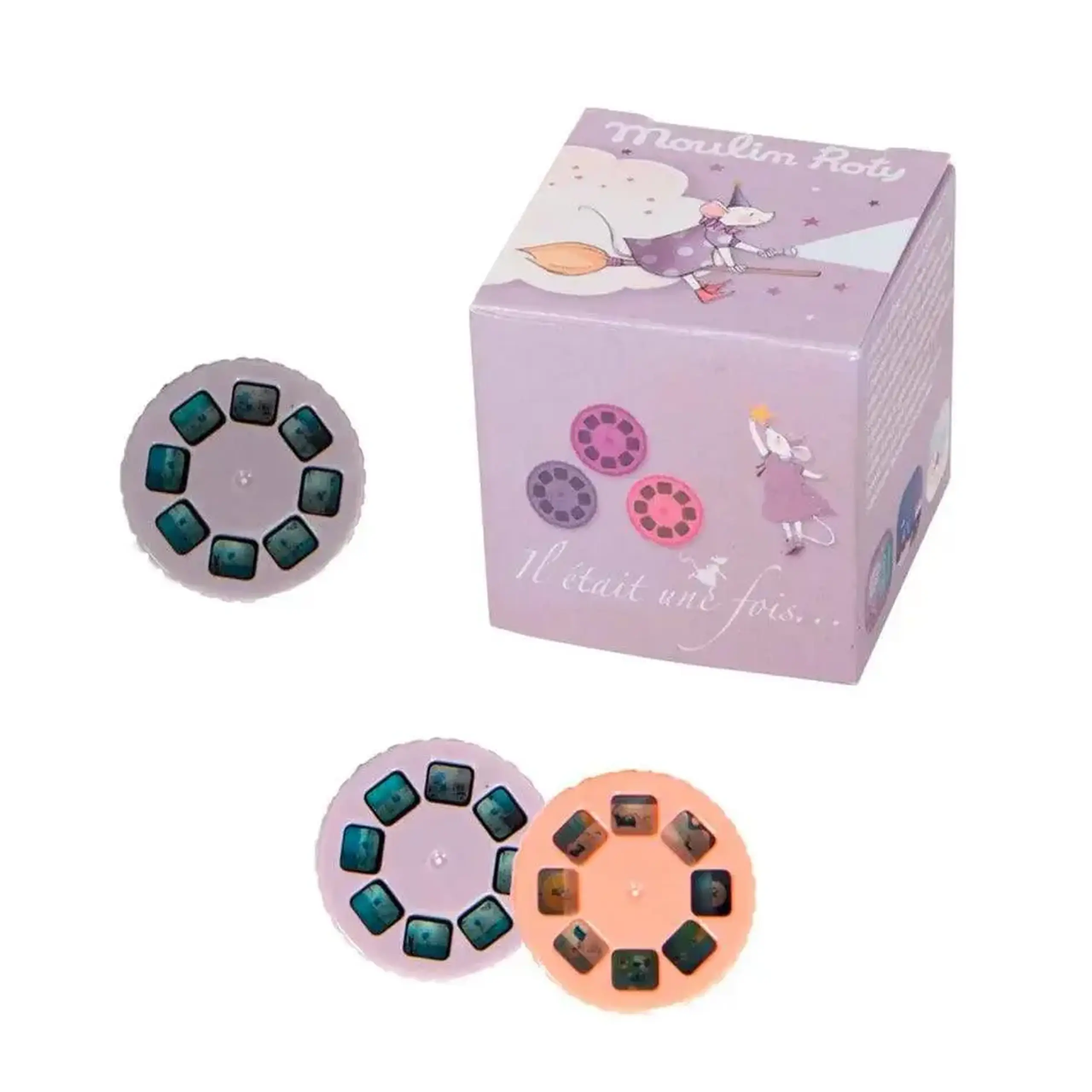 Set de 3 discuri pentru lampă cu povești — Moulin Roty - Cutia cu 3 discuri "Calinours"