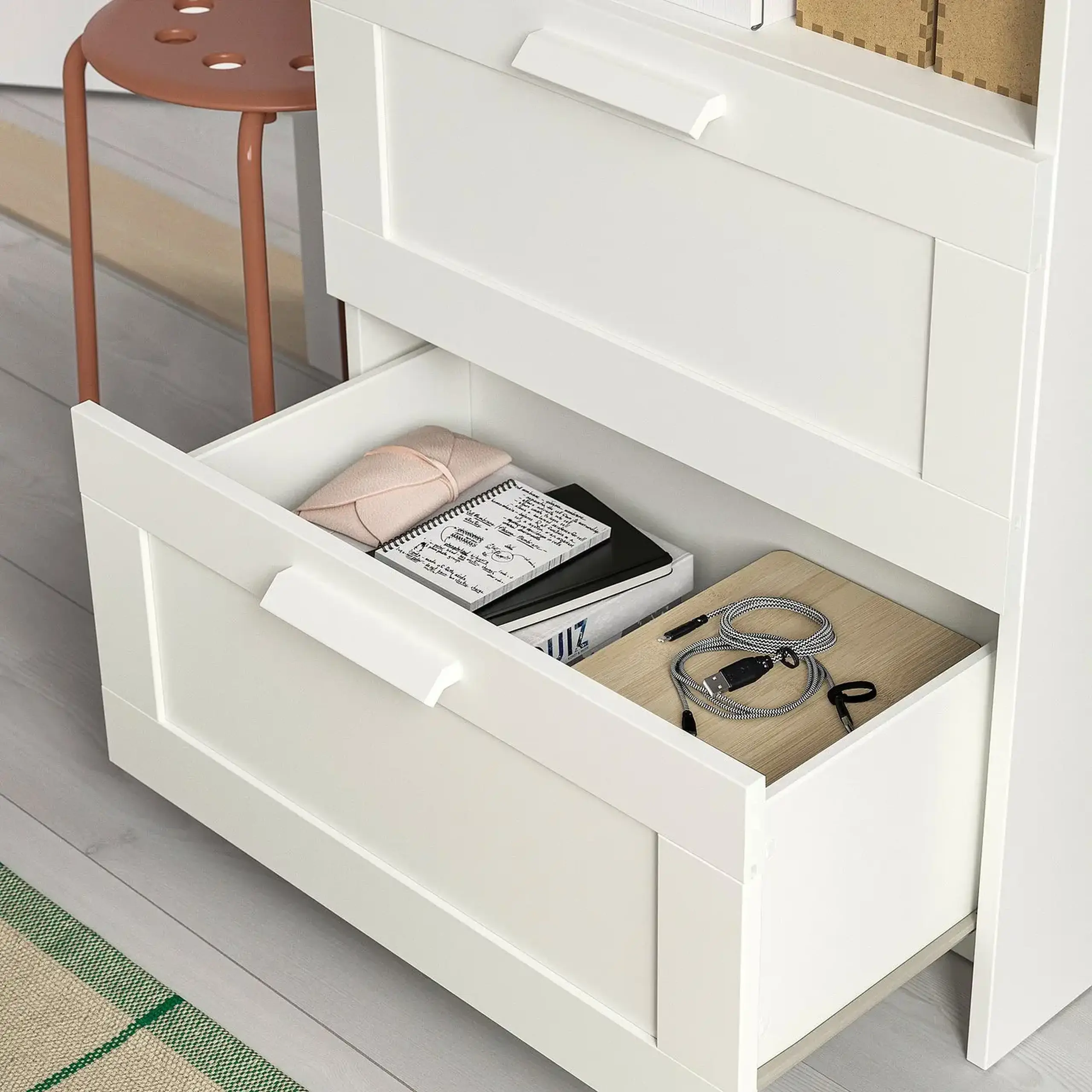 IKEA BRIMNES Biblioteca, alb, 60x190 cm