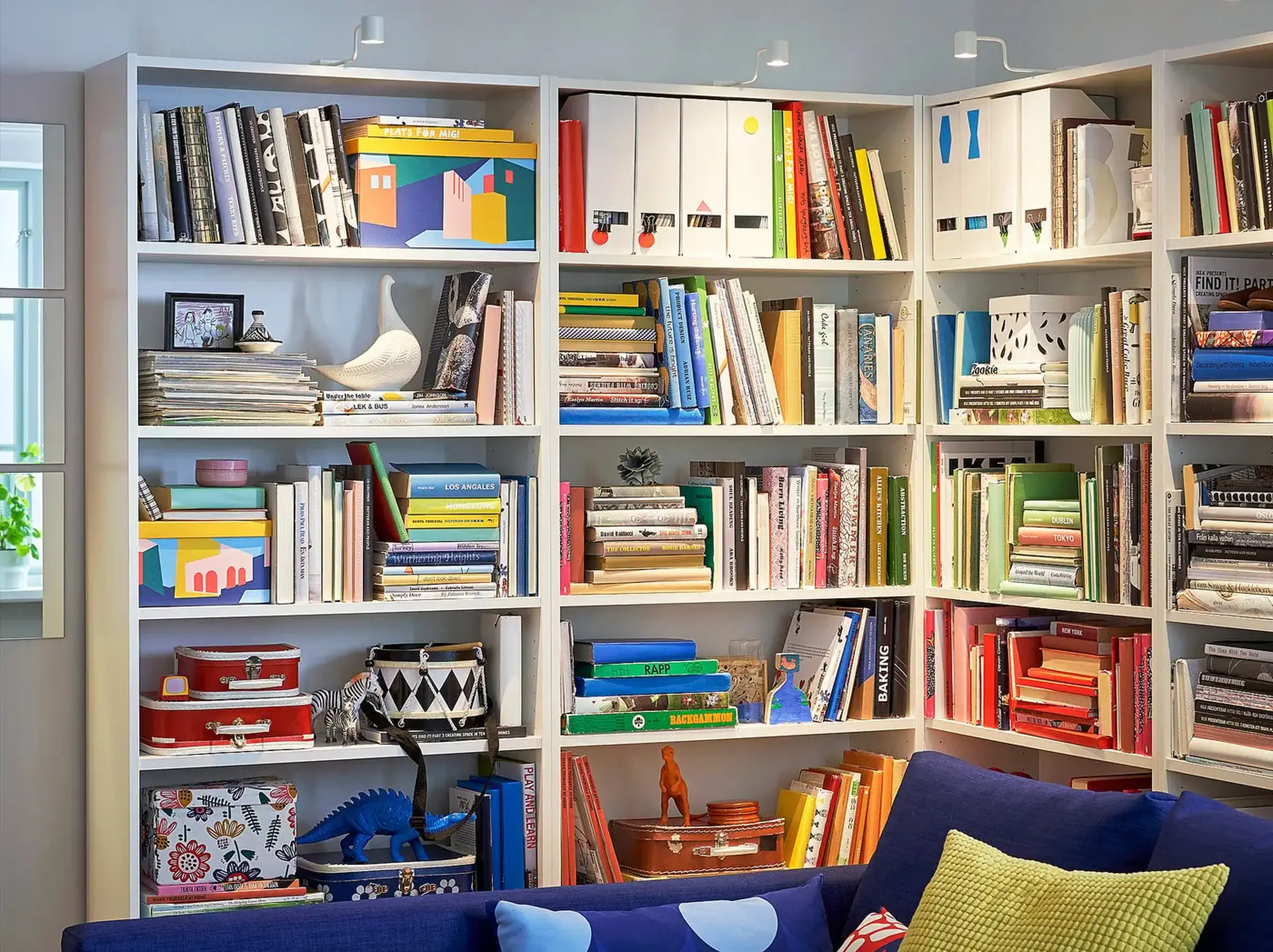 IKEA BILLY Biblioteca, alb, 80x28x202 cm
