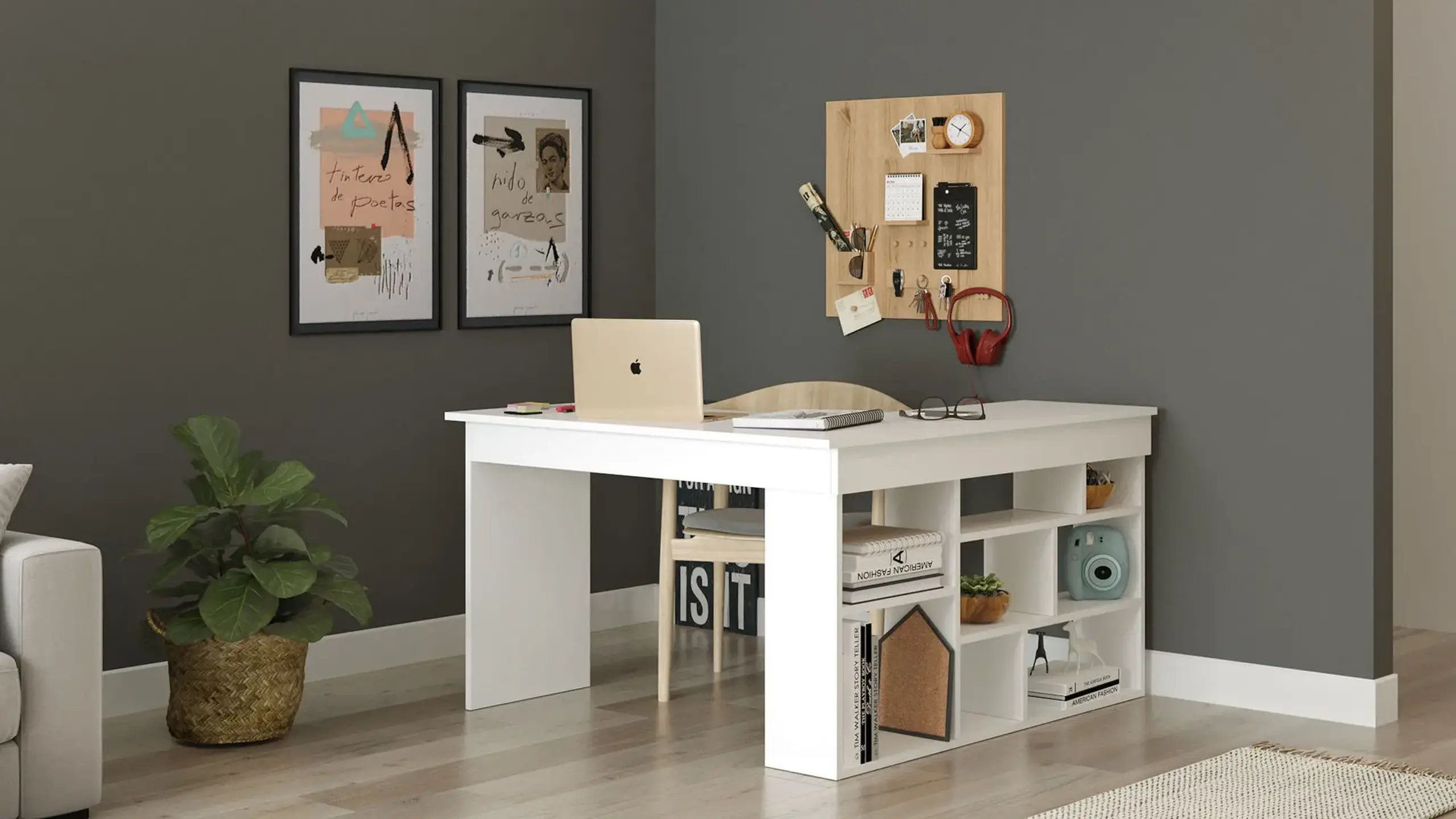 Birou de studiu CT5-W 129 x 72 x 120 cm