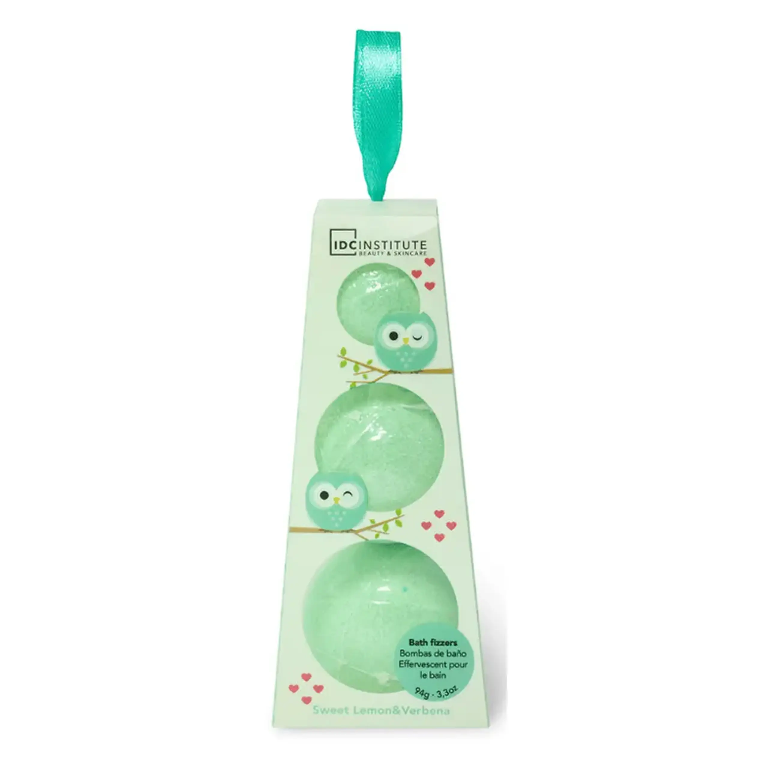 IDC INSTITUTE Owl Fizzers Bath Bombs, 94 gr, 3 buc