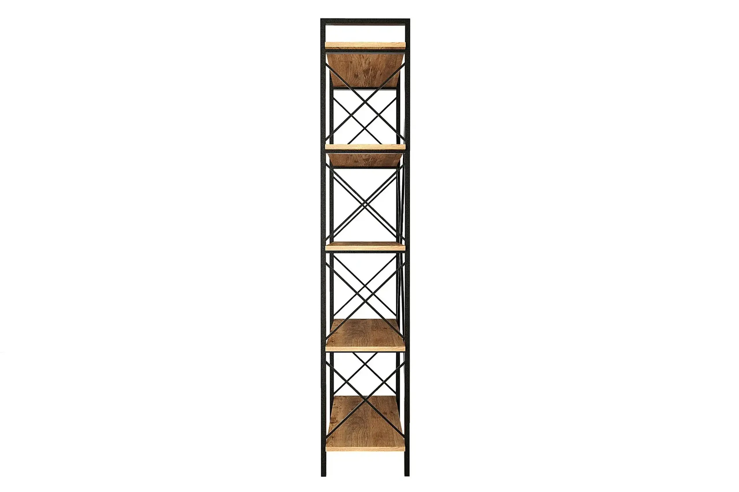 Raft pentru carti, Nero Elit, Pinul AtlanticNegru, 90 x 180 x 34 cm