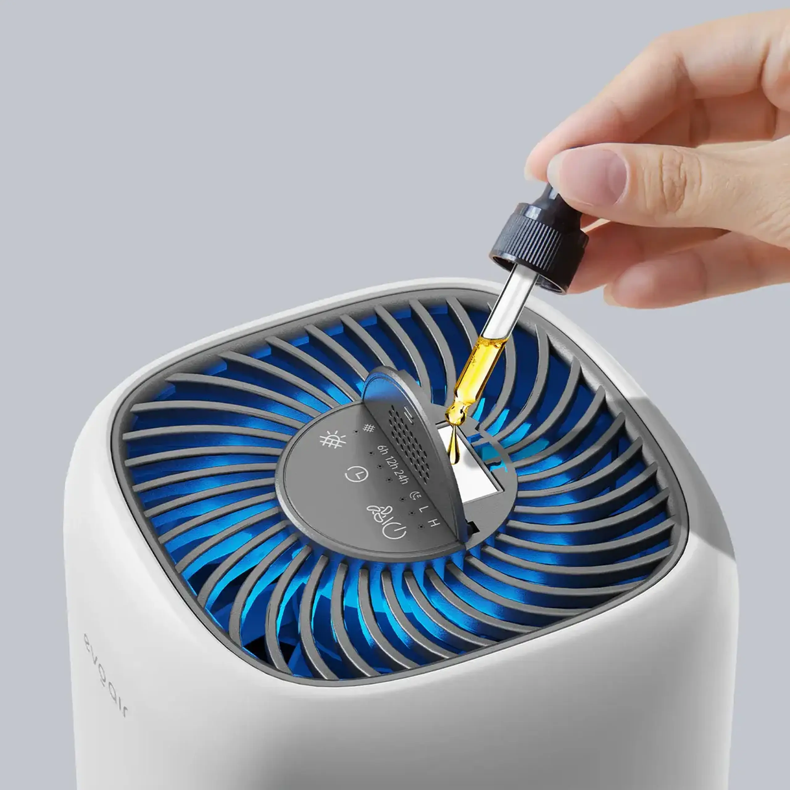 Purificator de aer Evoair Nuvia, Filtru 3 in 1 True HEPA, Carbon Activ