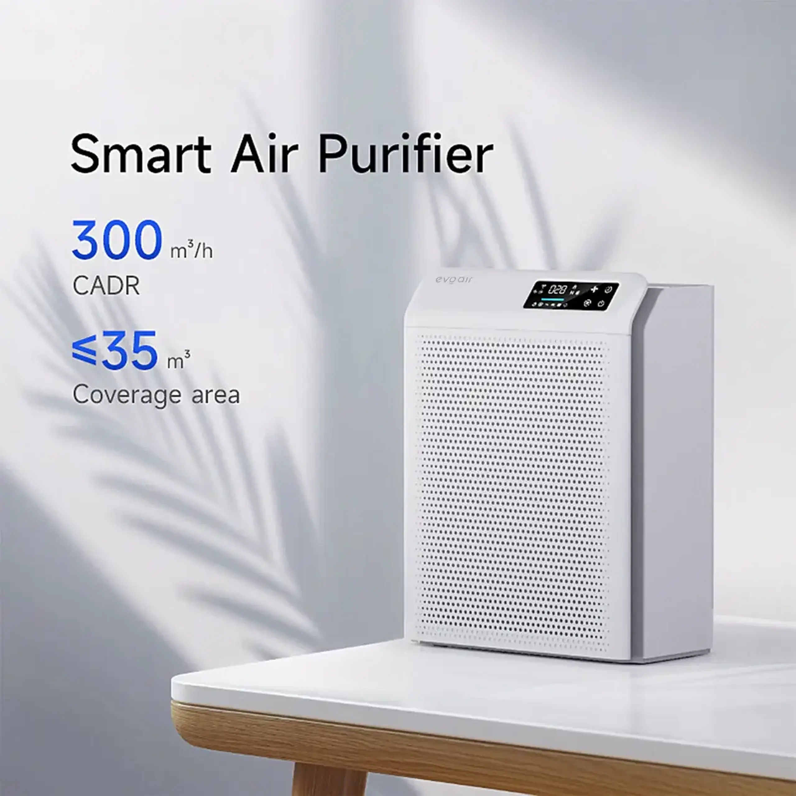 Purificator de aer Evoair HOMI P300, CADR 300m³/h, WI-FI, Filtru True Hepa