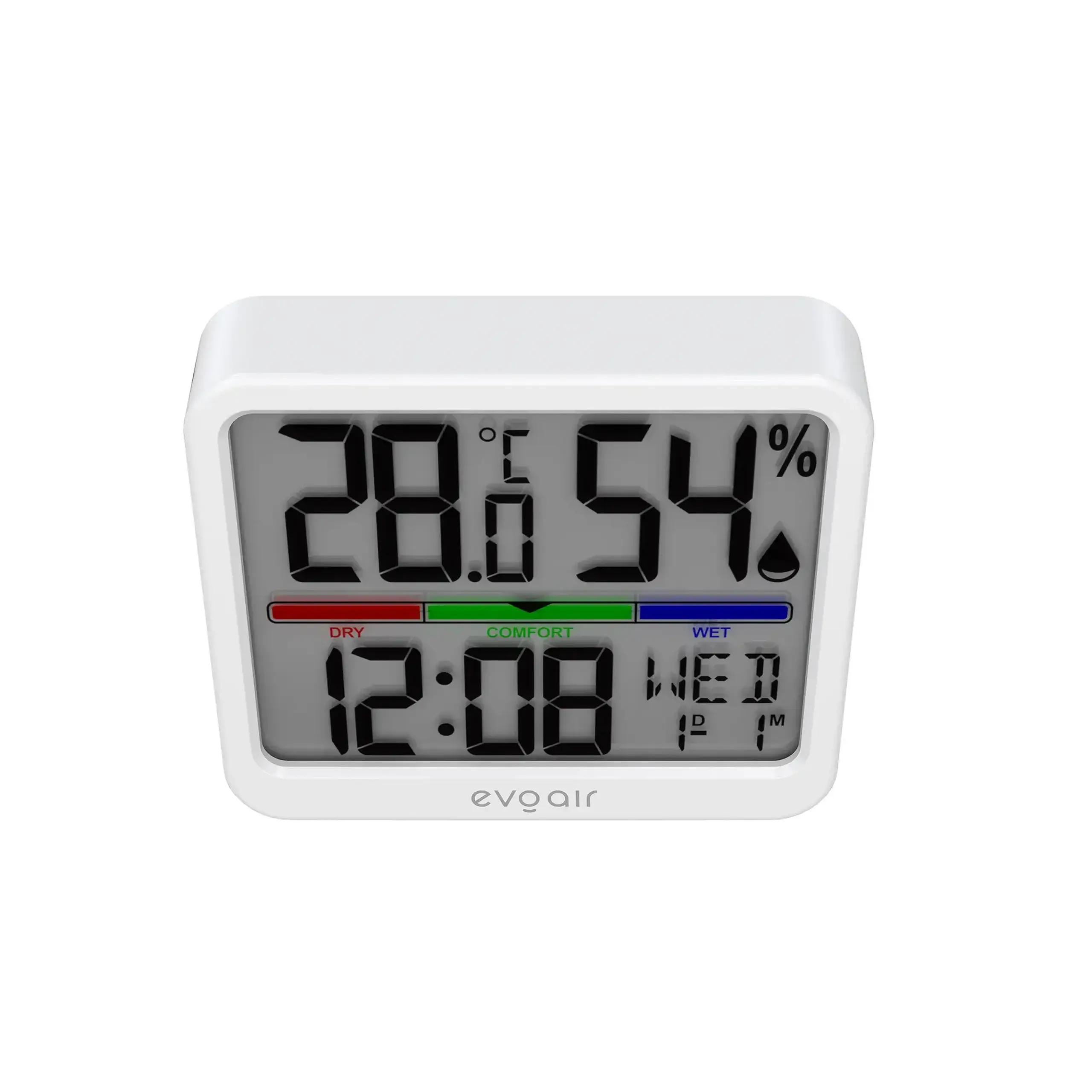 Higrometru si termometru digital Evoair SENTIMINI, indicator umiditate si temperatura