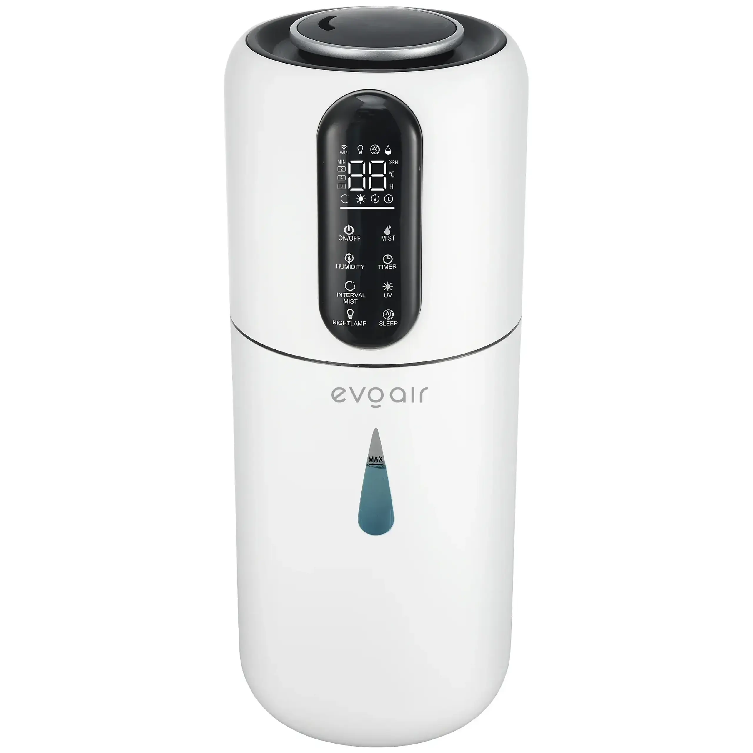 Umidificator Evoair STEAMI X3800 Smart, Wifi, Rezervor 3.8L, Capacitate de umidificare 300ml/h