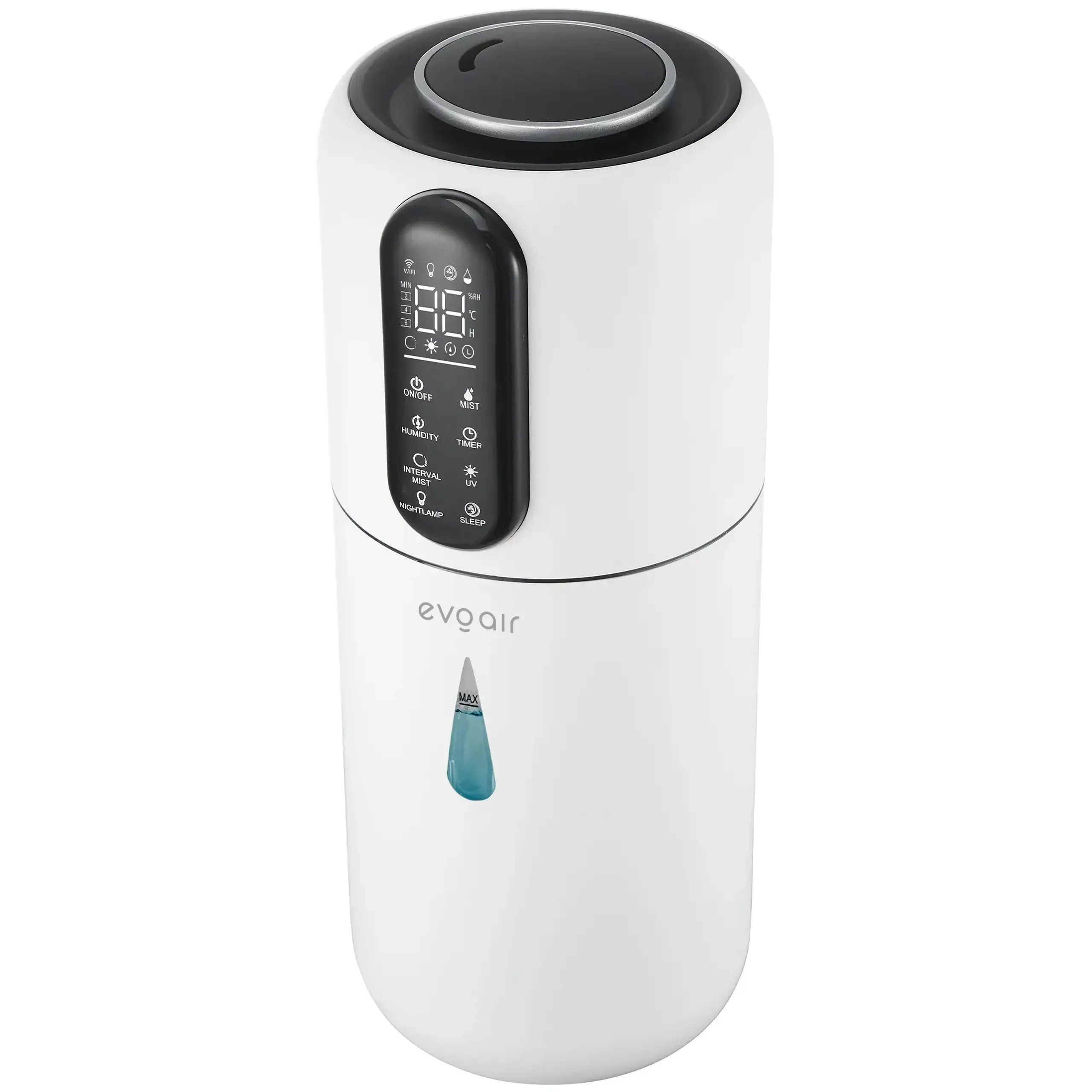 Umidificator Evoair STEAMI X3800 Smart, Wifi, Rezervor 3.8L, Capacitate de umidificare 300ml/h