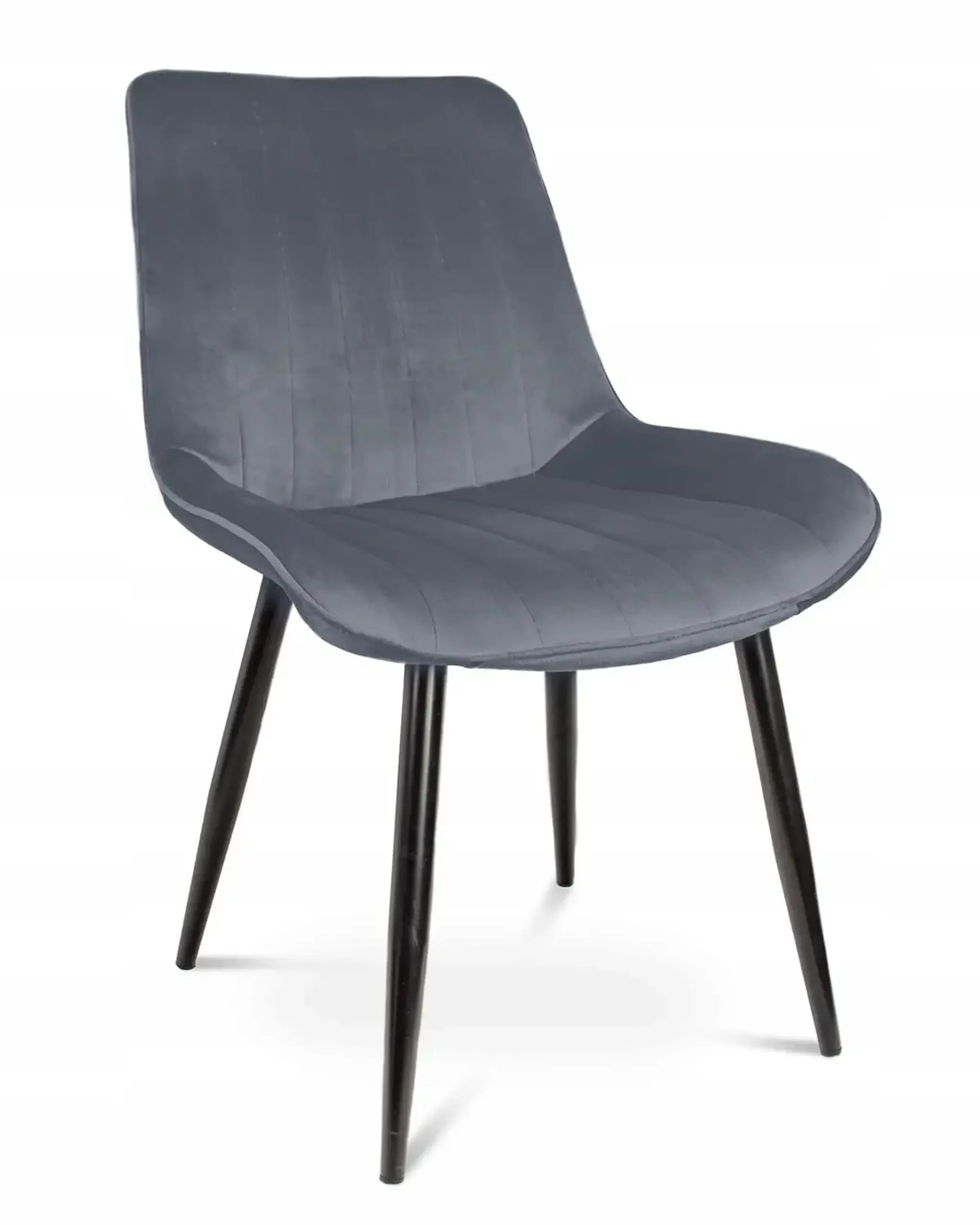 Scaun de bucatarie/living, Jumi VIVA,catifea, Gri