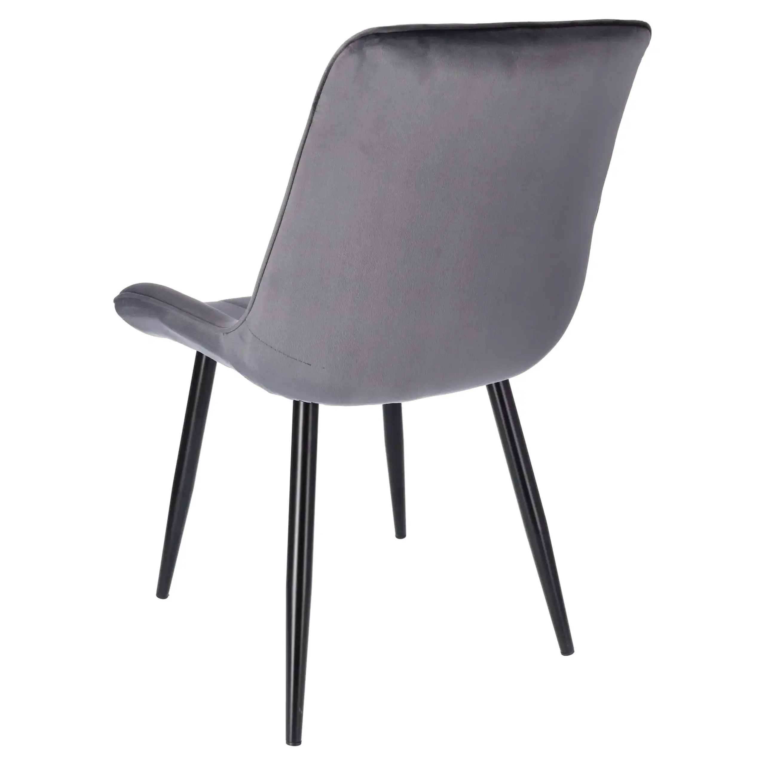 Scaun de bucatarie/living, Jumi VIVA,catifea, Gri