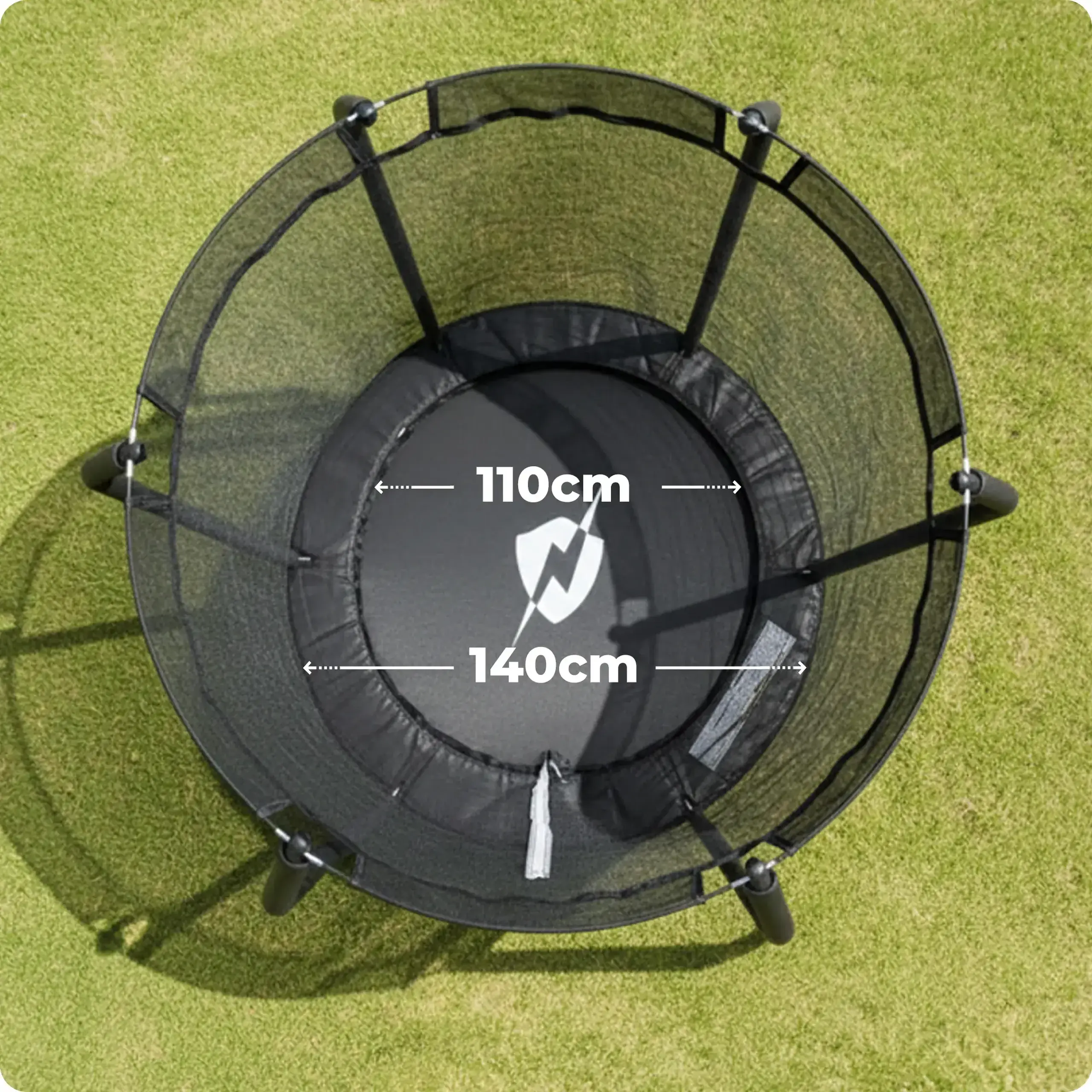 Trambulina de gradina pentru copii THUNDER INSIDE ELITE 4,5FT (140cm) Black