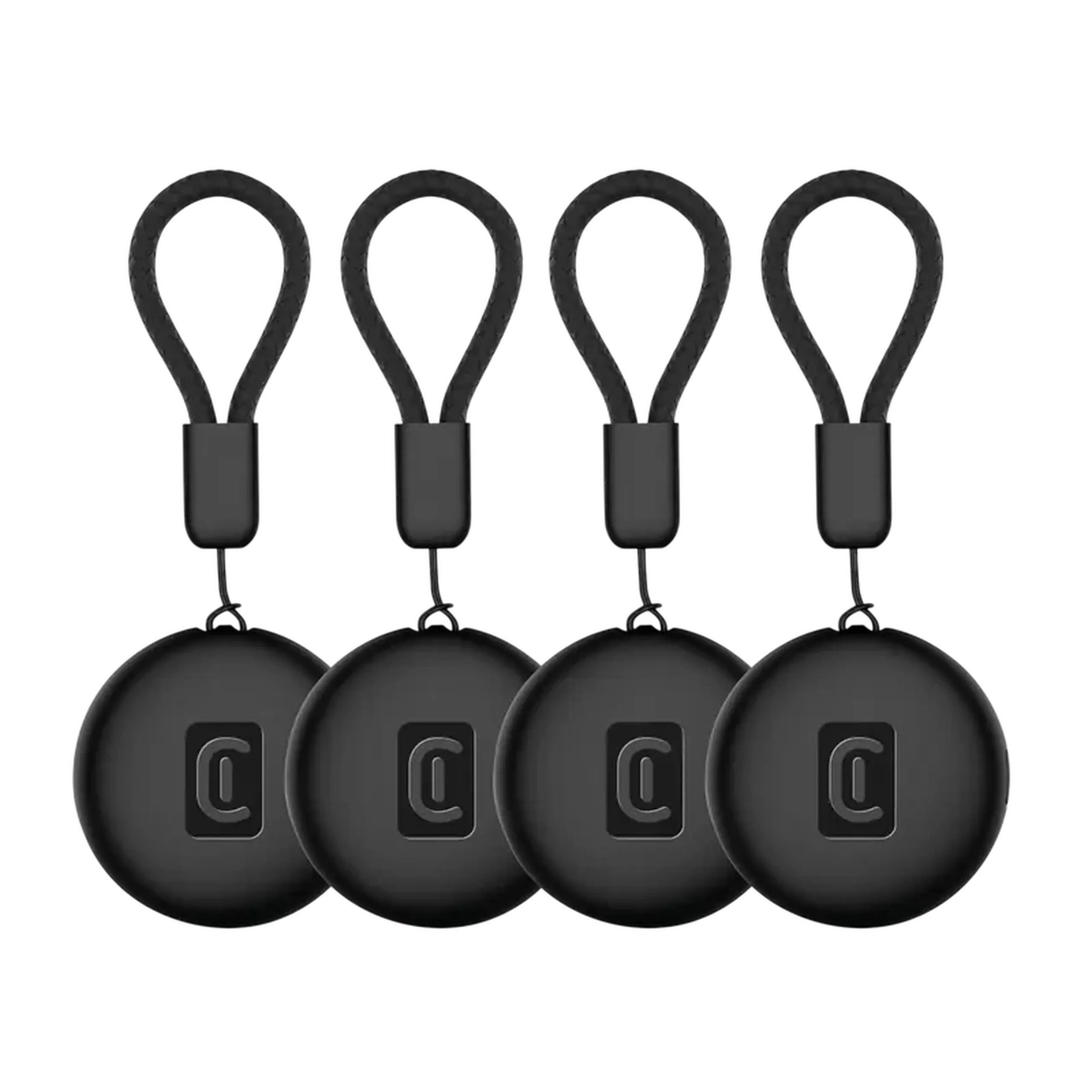 Tracker inteligent Cellularline Tracy Tag Dual MultiPack, Negru