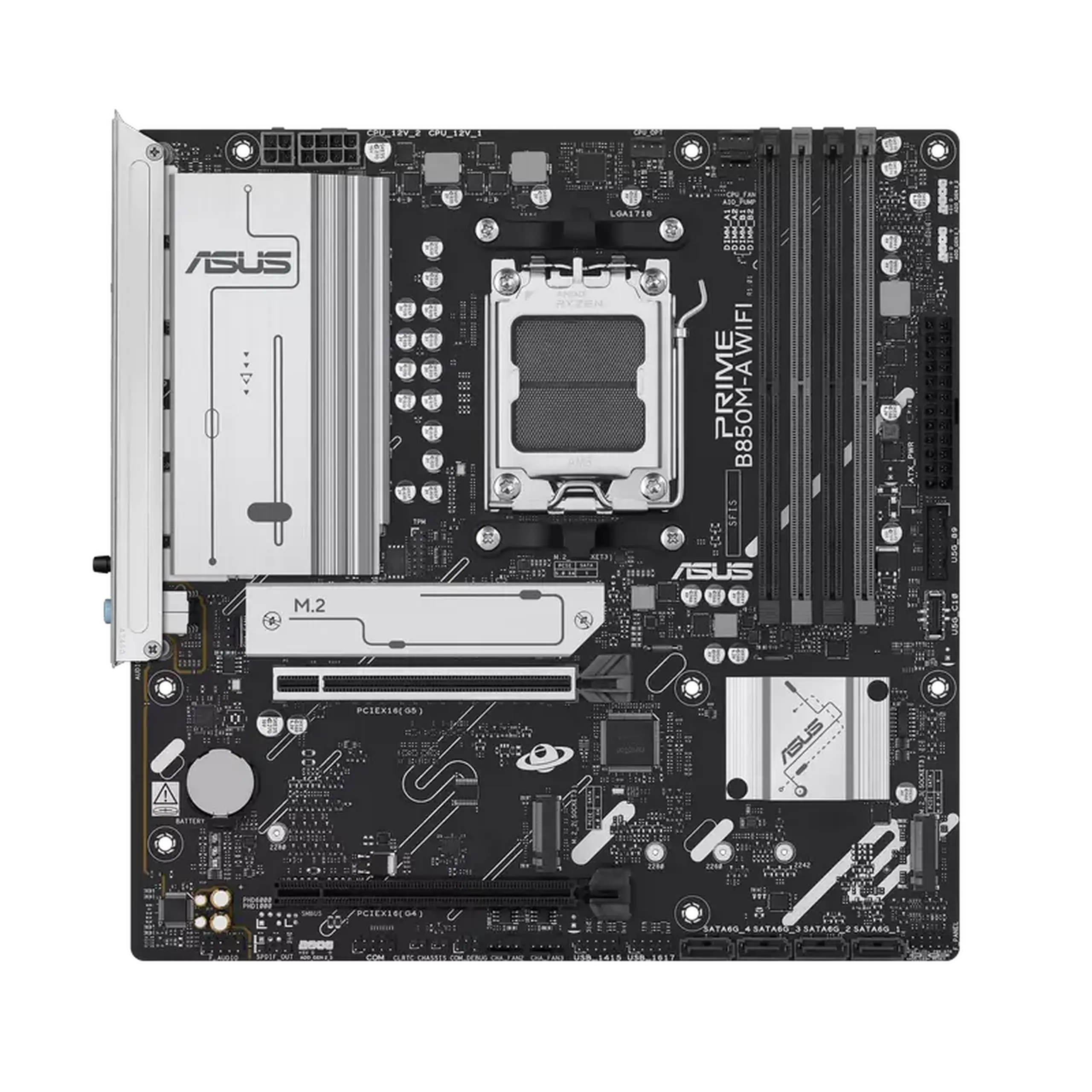Placă de bază ASUS PRIME B850M-A WIFI, AM5, AMD B850, Micro-ATX