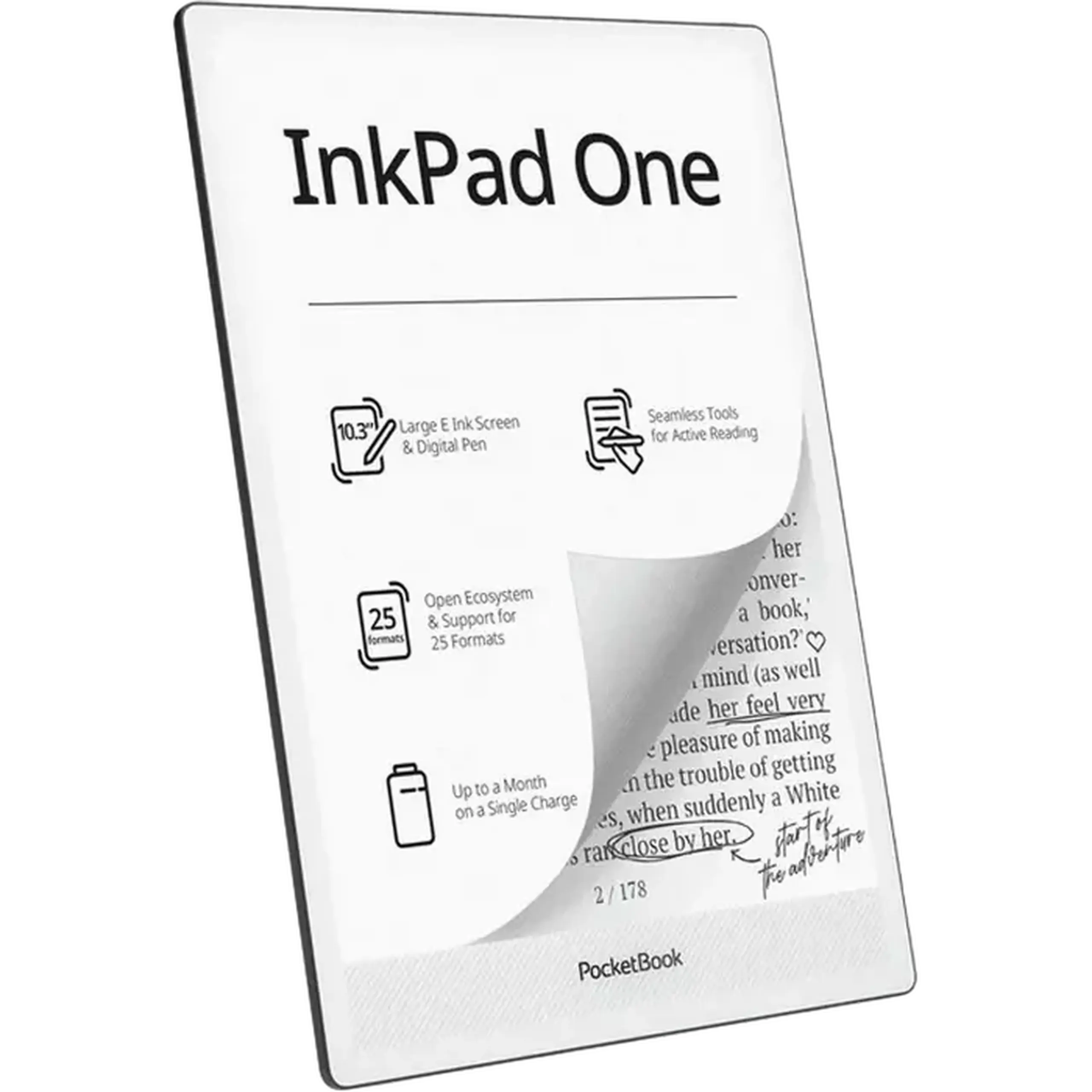 eBook Reader PocketBook 1030 InkPad One, Negru mat