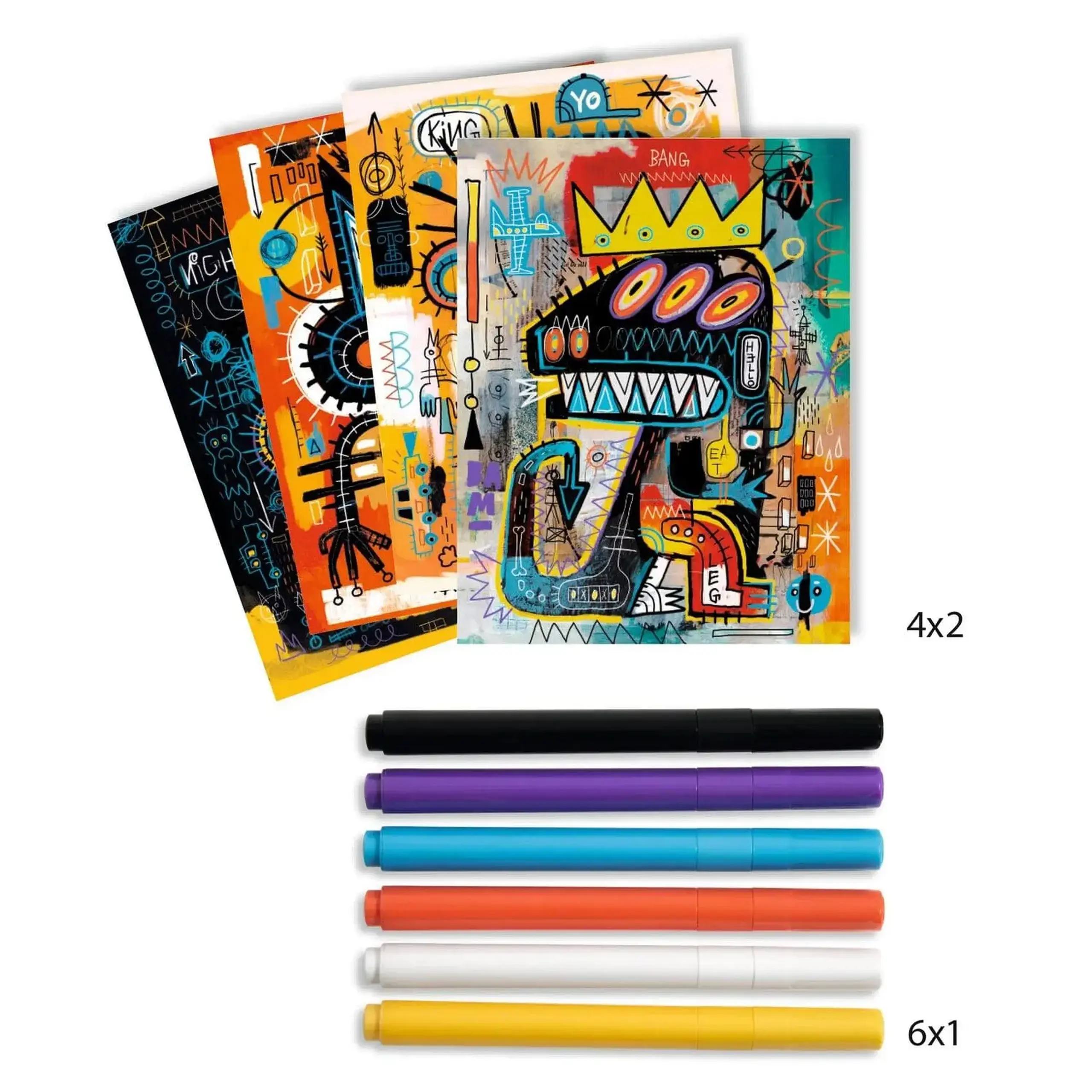Set de pictură inspirat de Basquiat „Brooklyn” — Djeco