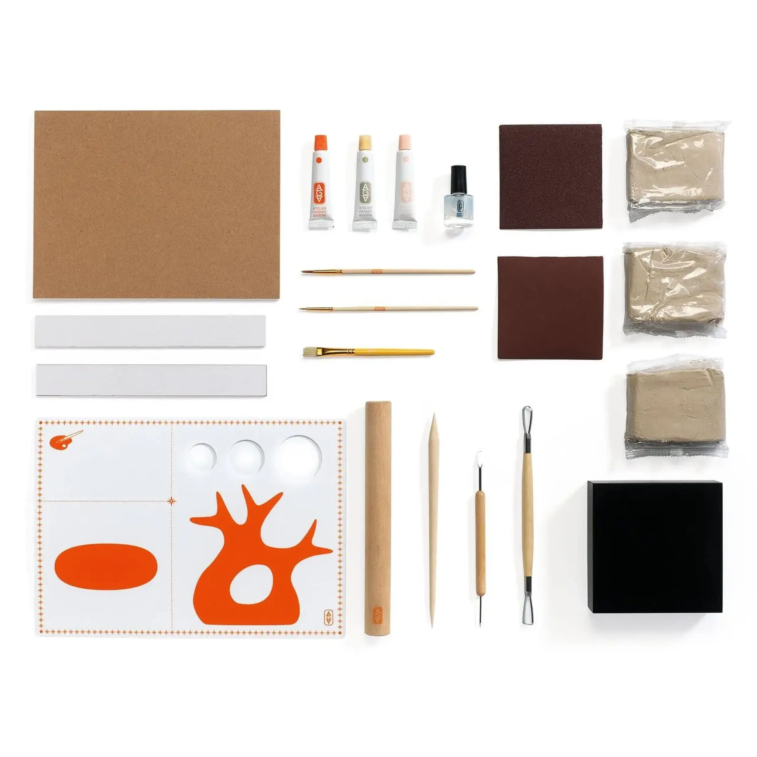 Atelier 85 Modelaj, sculptură din lut cu uscare la aer — Djeco