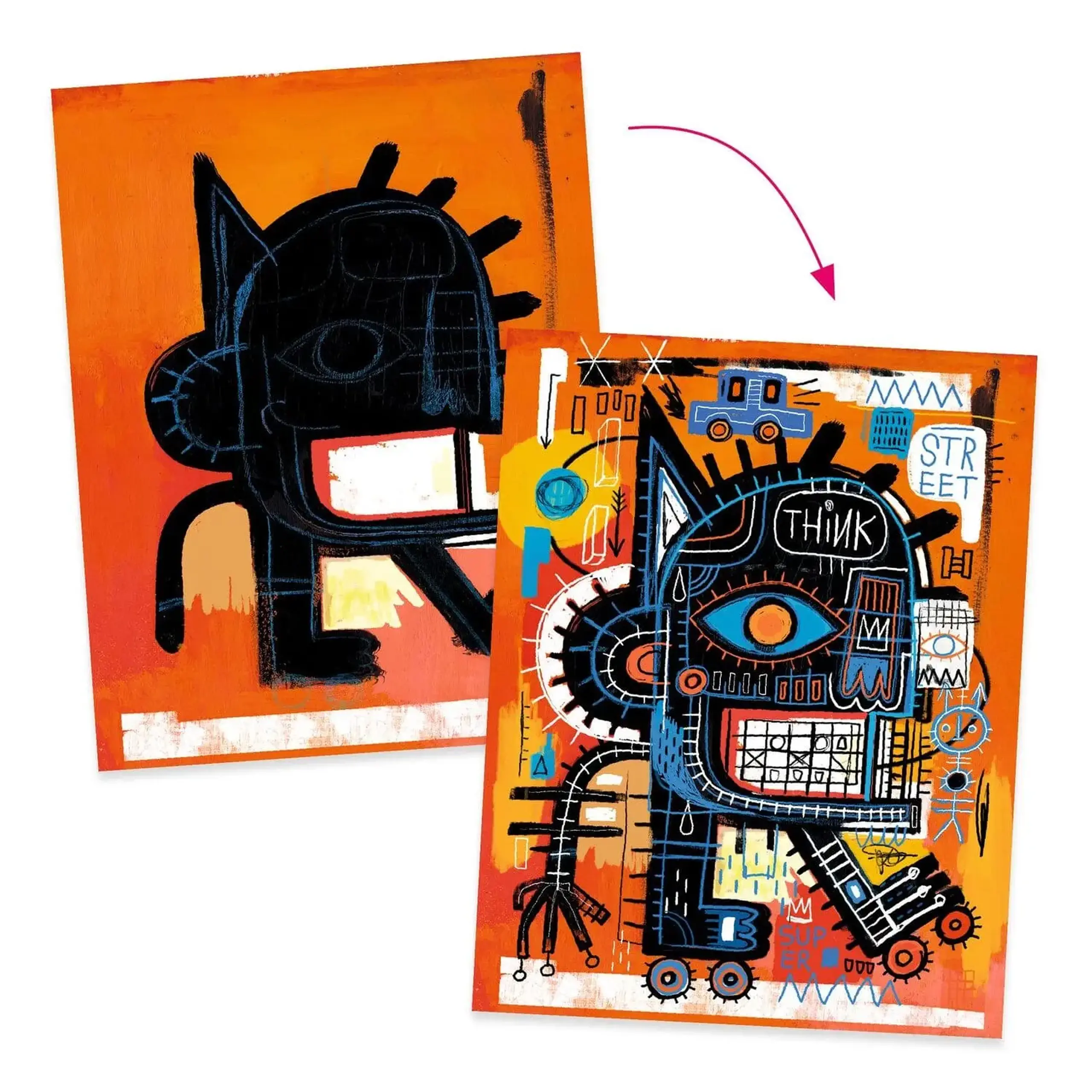 Set de pictură inspirat de Basquiat „Brooklyn” — Djeco