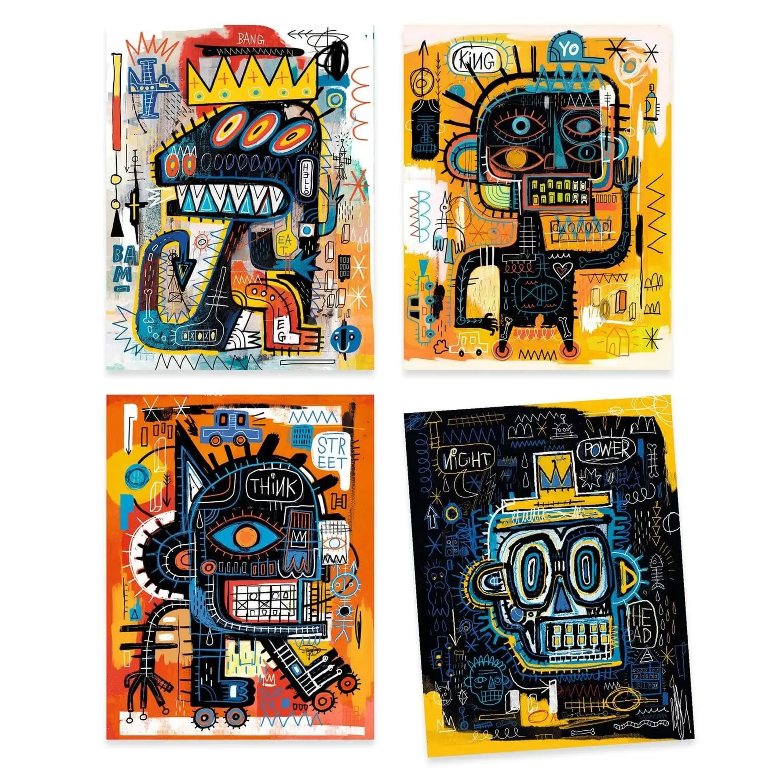 Set de pictură inspirat de Basquiat „Brooklyn” — Djeco