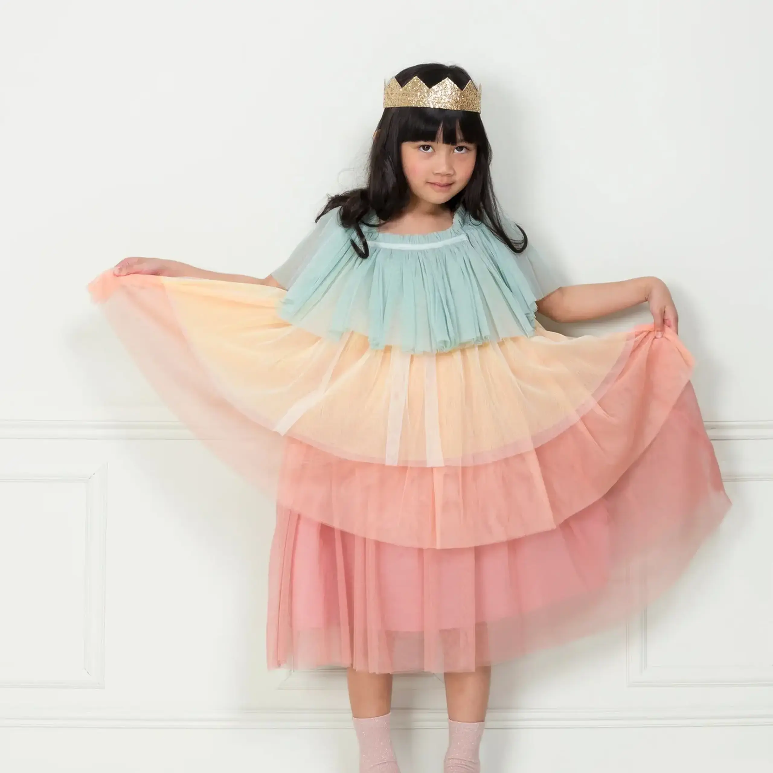 Costum de prințesă Curcubeu — Meri Meri - 5-6 Years