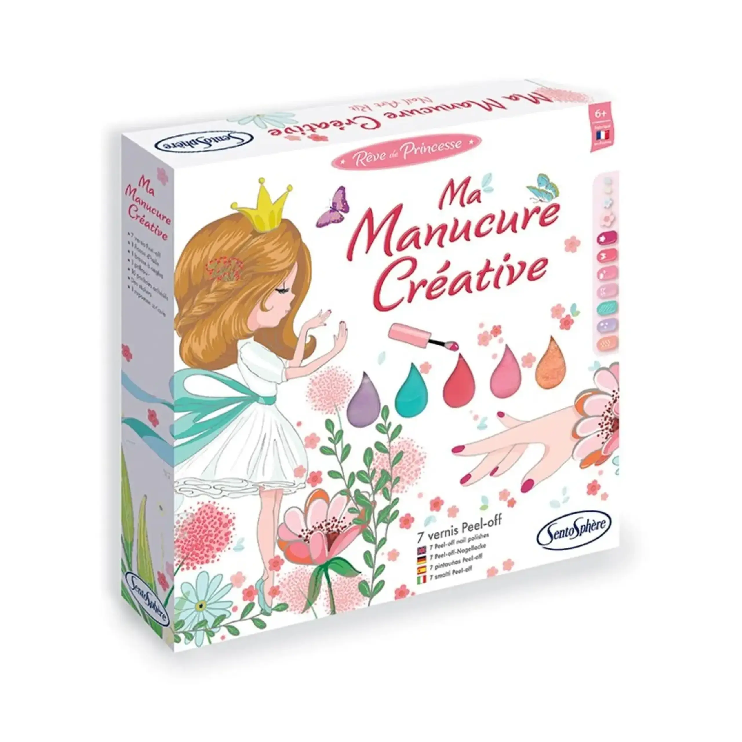 Set de manichiură creativă cu 7 oje peel-off — SentoSphere