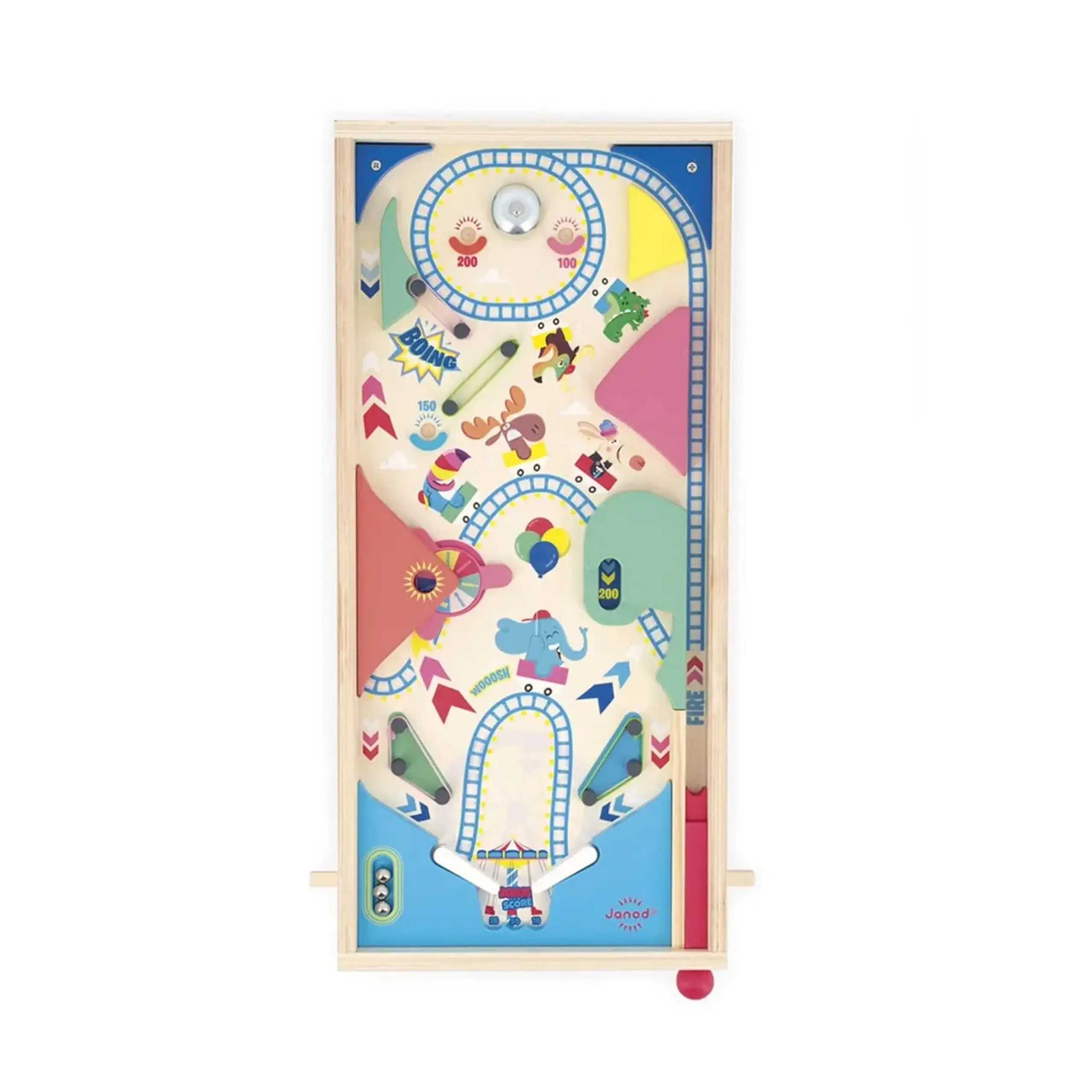 Joc pinball Applepop din lemn — Janod