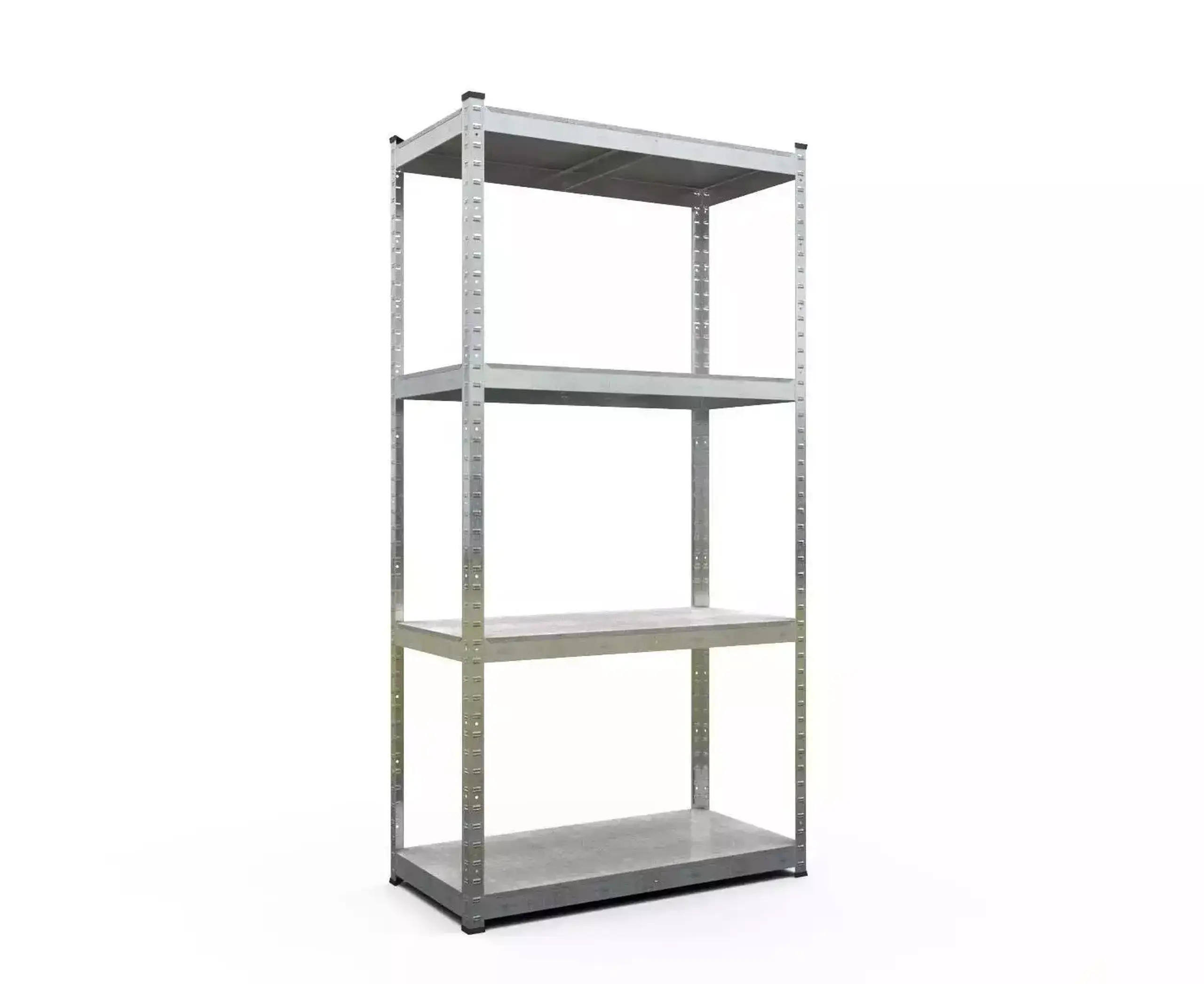 Raft metalic de depozitare Nex Budget 1600x800x400 mm, 4 rafturi metal, galvanizat