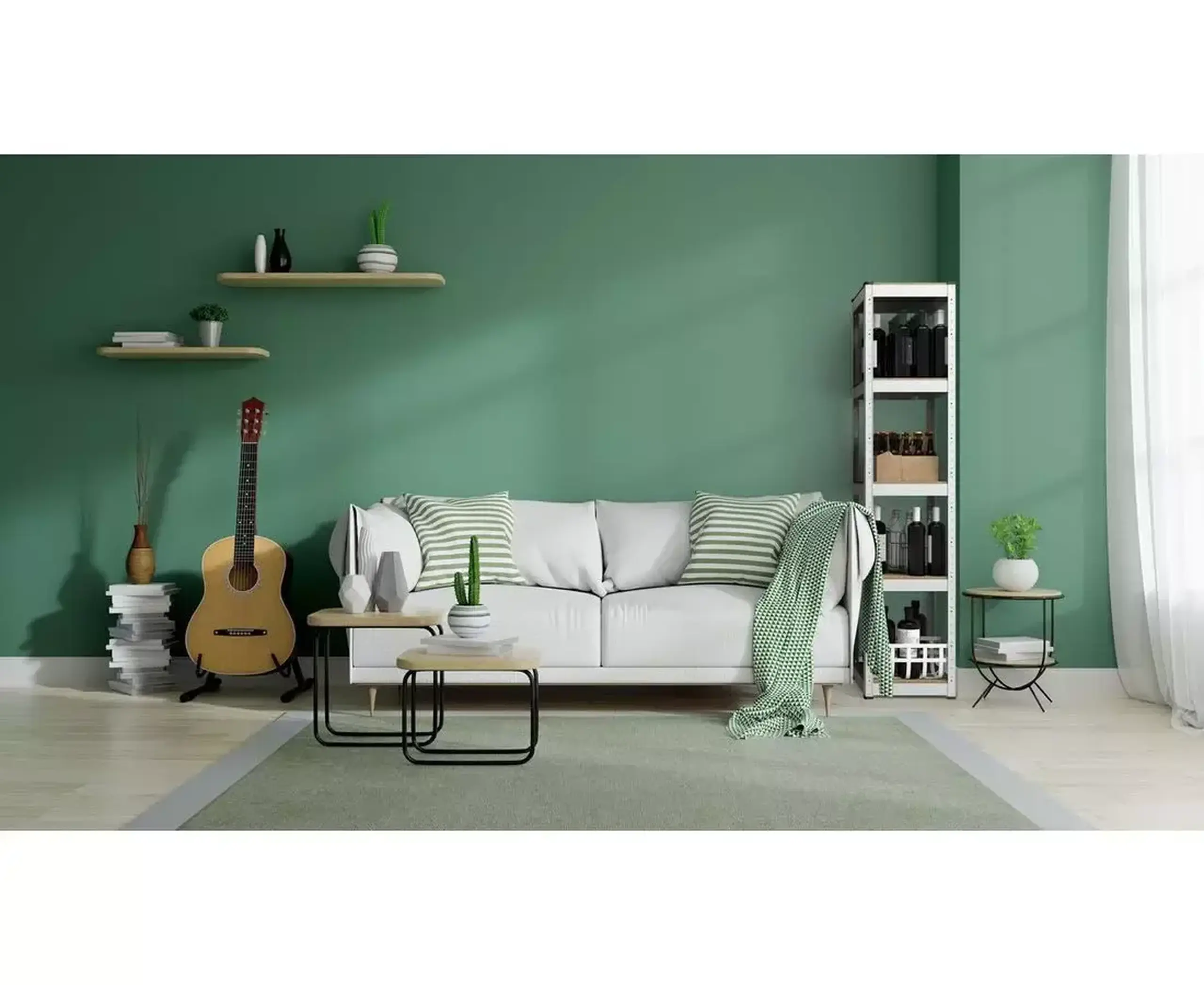 Raft metalic de depozitare Nex Budget 1800x400x400 mm, 5 rafturi MDF, galvanizat