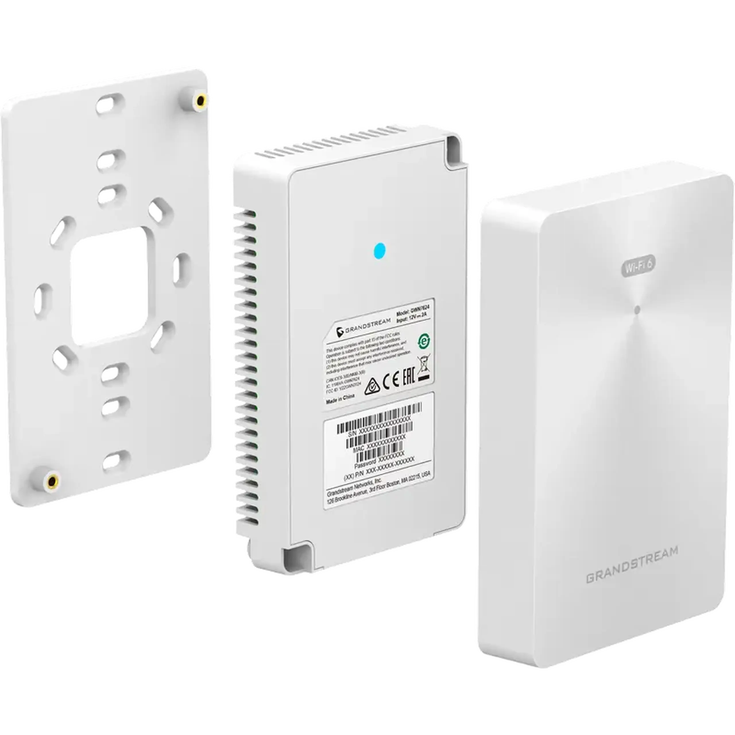 Punct de acces Grandstream GWN7661, 5GHz: Up to 1201Mbps; 2.4GHz: Up to 574Mbps, Alb