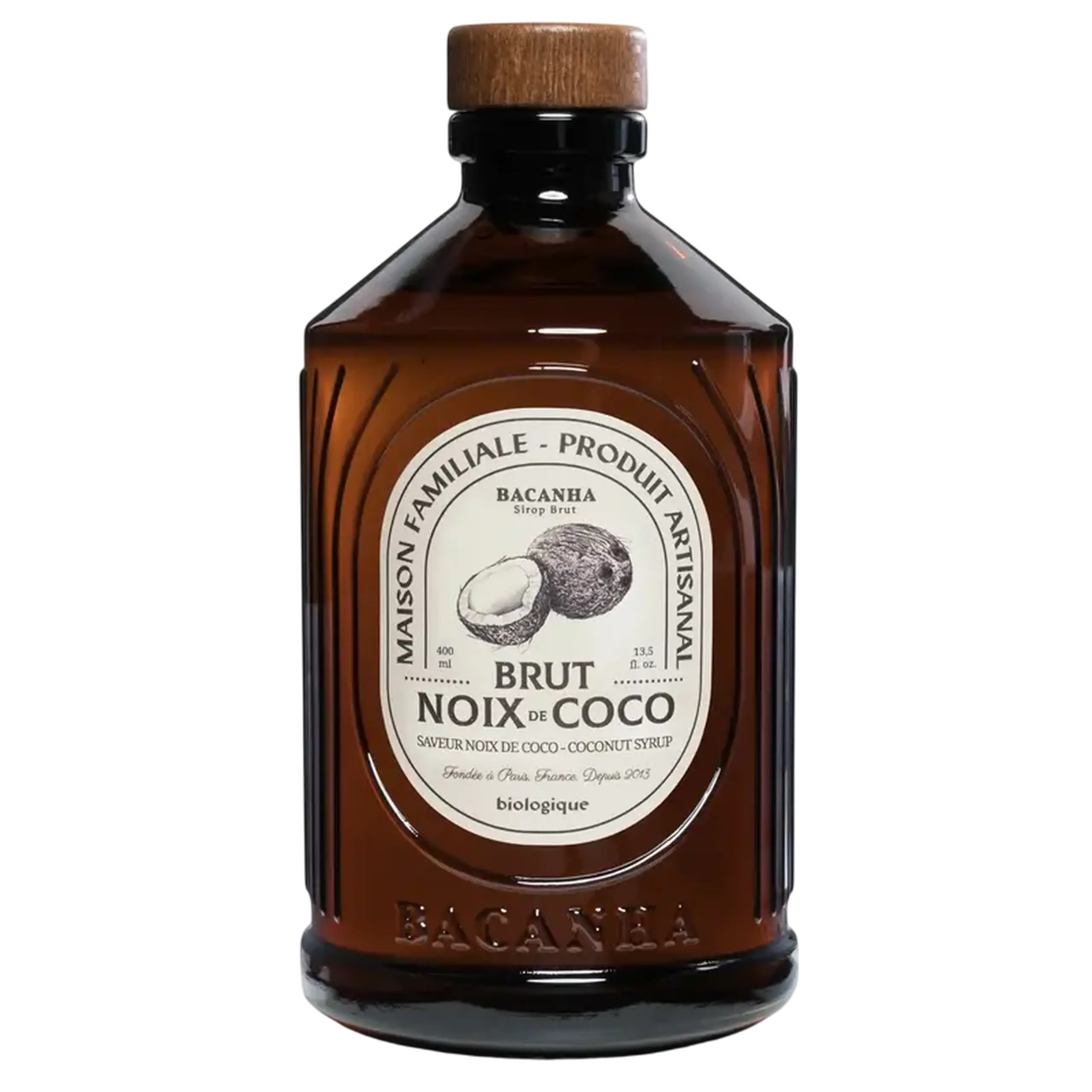 Sirop Bacanha Brut Noix de Coco, 400 ml